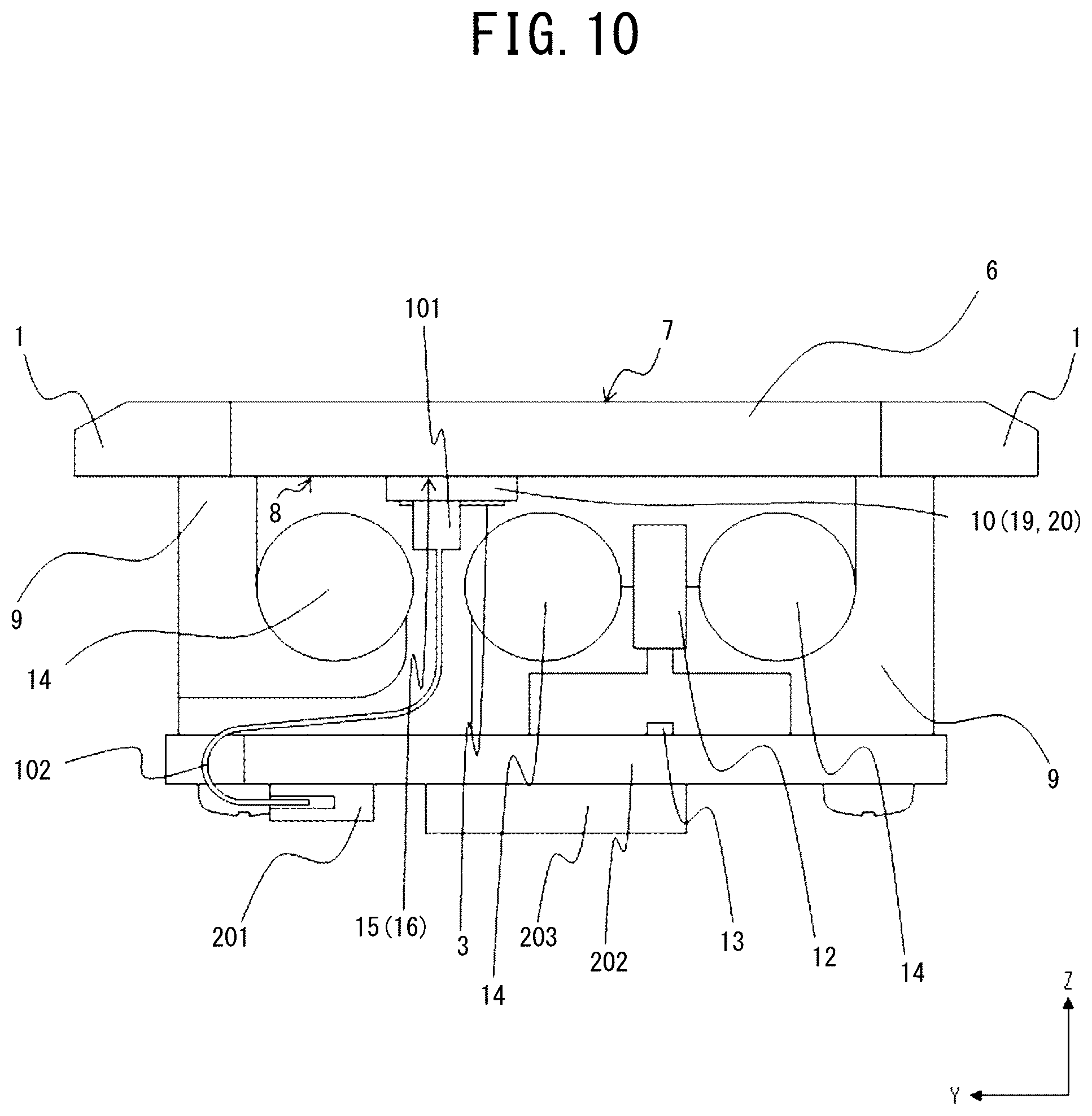 Patent US12395595 Figure 13 – Device housing, image reading device, and electrostatic capacitance detection device including a ground auxiliary conductor disposed over a level difference existing between a plane including an electrically conductive surface and a plane including a ground conductor