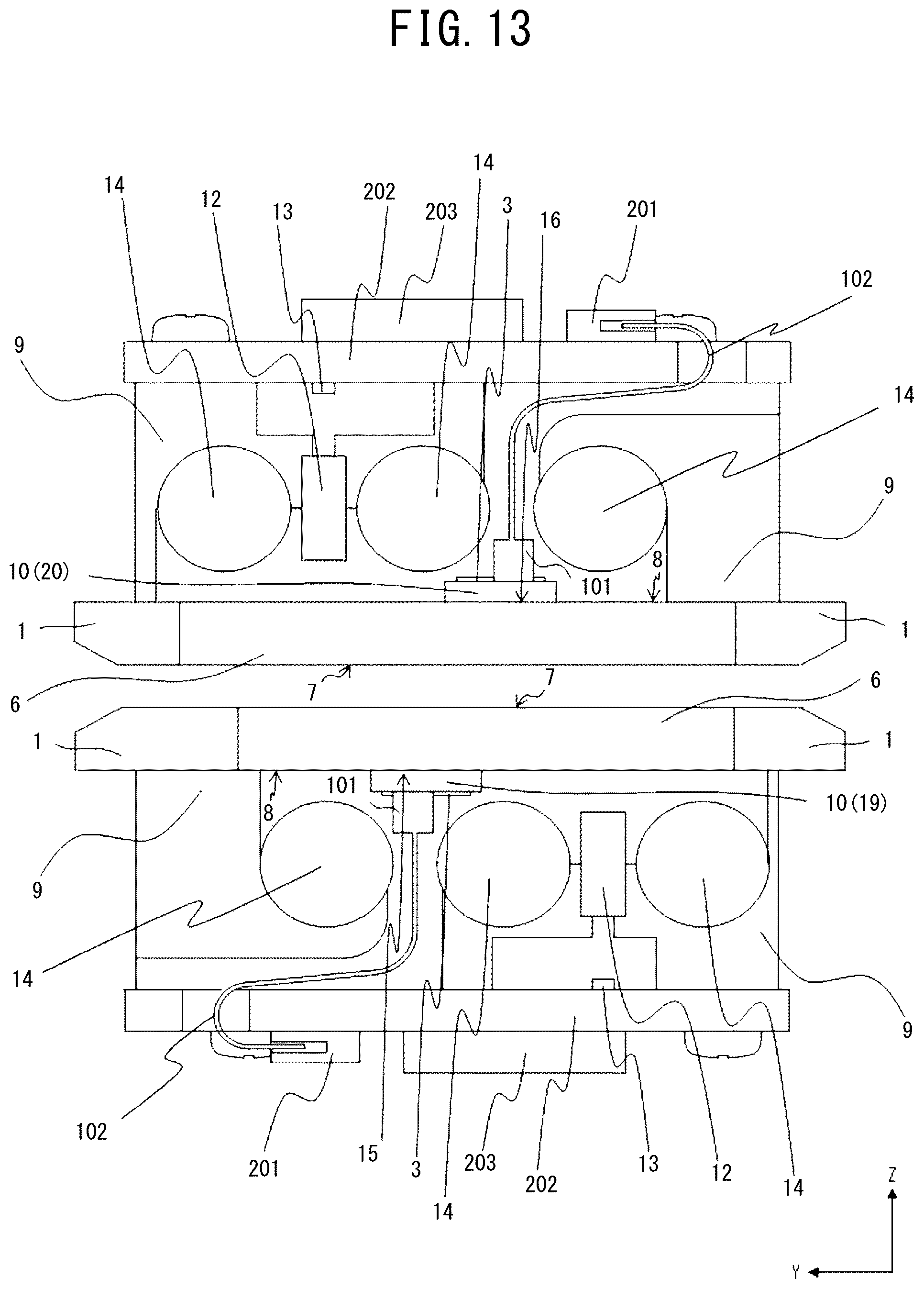 Patent US12395595 Figure 19 – Device housing, image reading device, and electrostatic capacitance detection device including a ground auxiliary conductor disposed over a level difference existing between a plane including an electrically conductive surface and a plane including a ground conductor