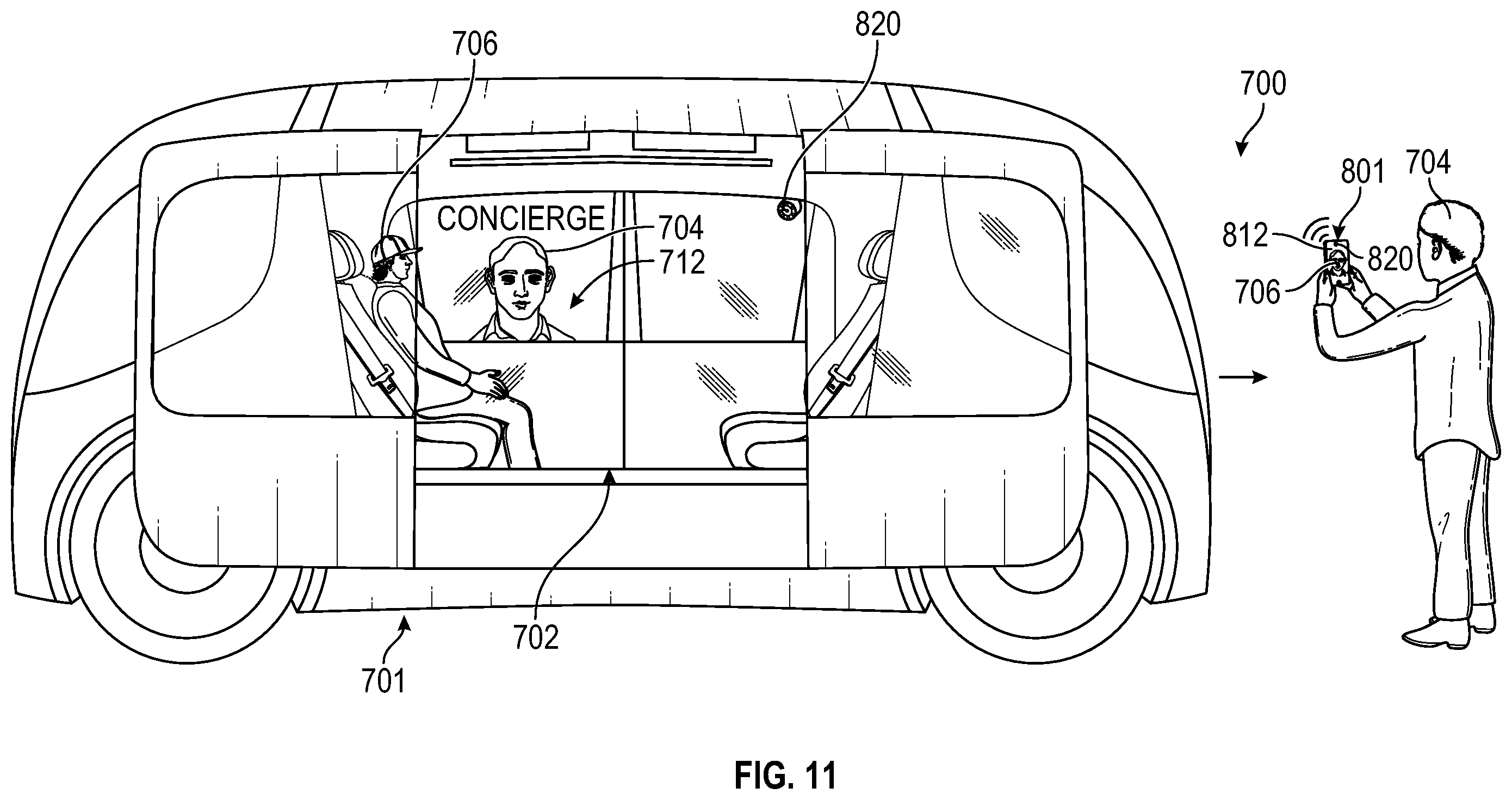 Patent US12395607 Figure 10 – Communication system, vehicle for use with same, and associated method