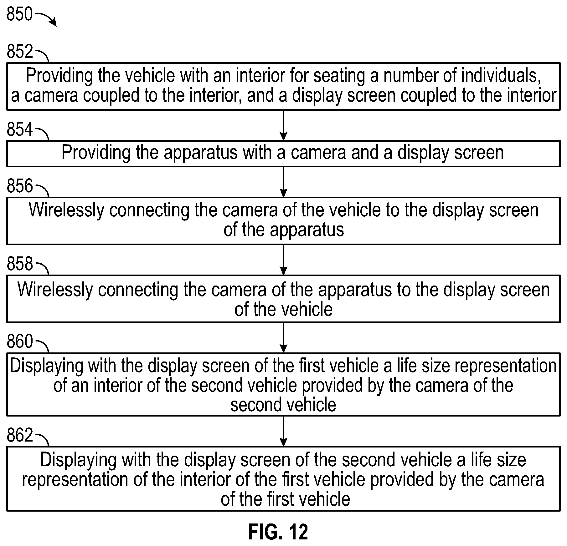 Patent US12395607 Figure 11 – Communication system, vehicle for use with same, and associated method