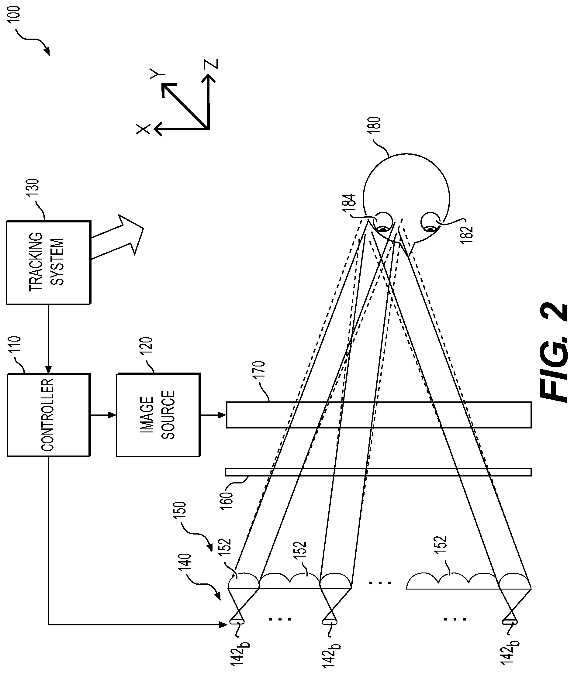 Patent US12395620 Figure 2 – Method and display system for showing a stereoscopic image