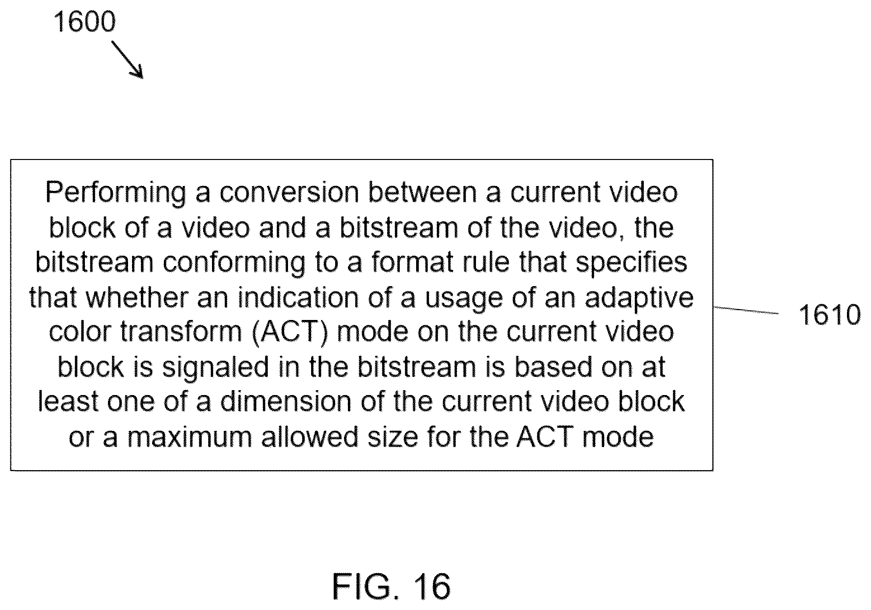Patent US12395650 Figure 16 – General constraints information for video coding