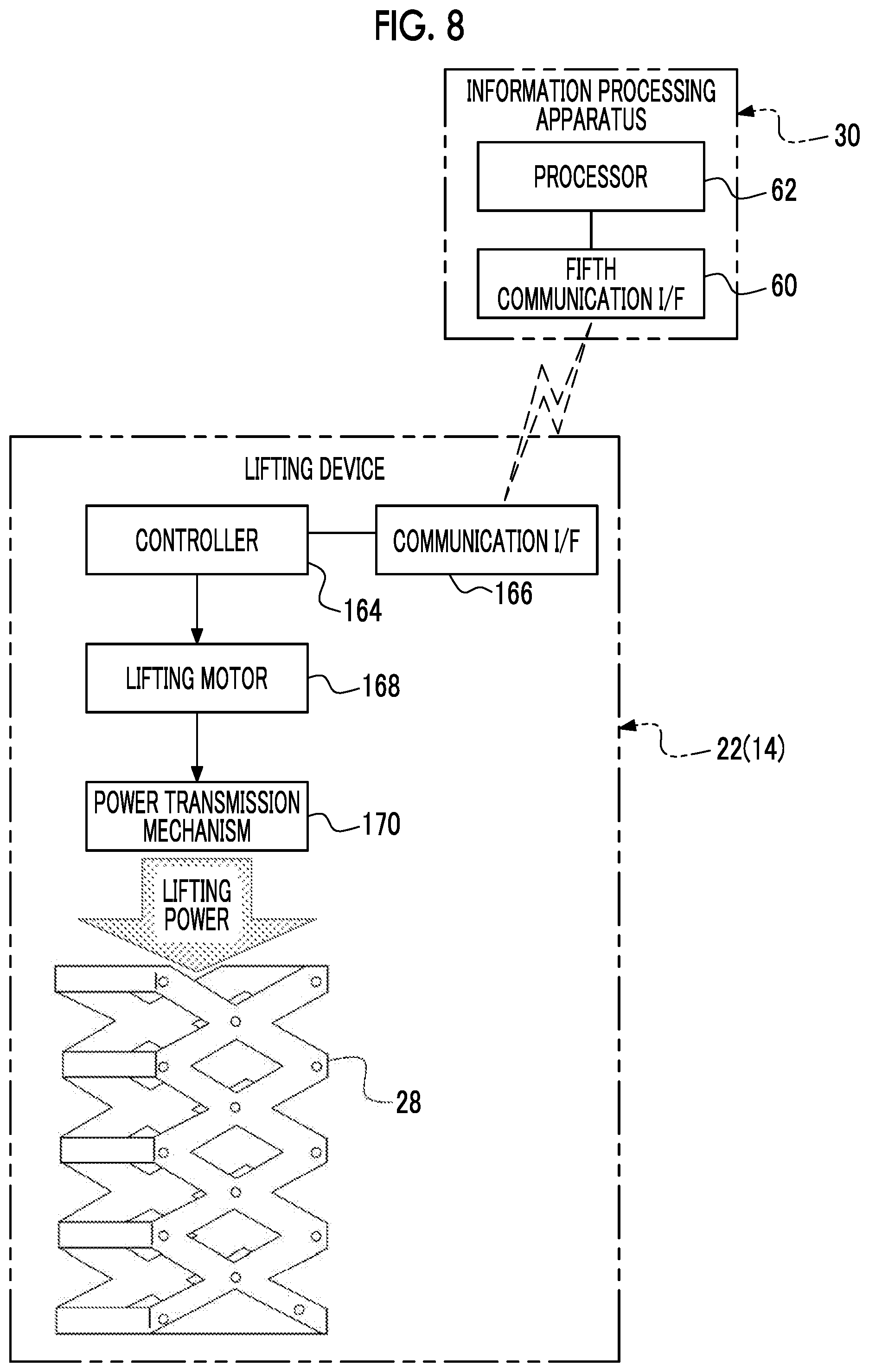Patent US12395727 Figure 8 – Information processing apparatus, information processing system, information processing method, and program