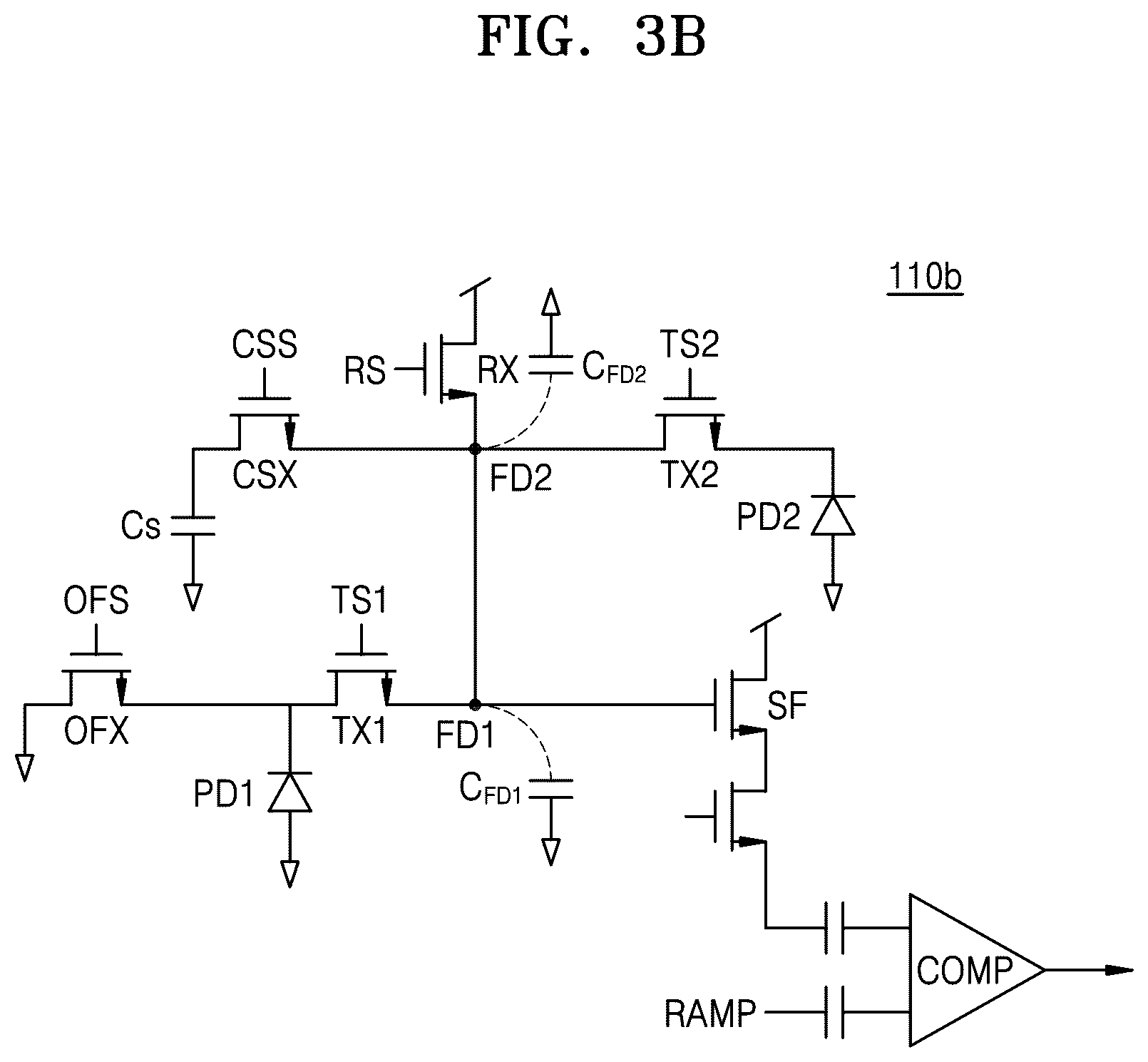 Patent US12395761 Figure 4 – Pixel array accumulating photocharges in each unit frame, and image sensor including the pixel array