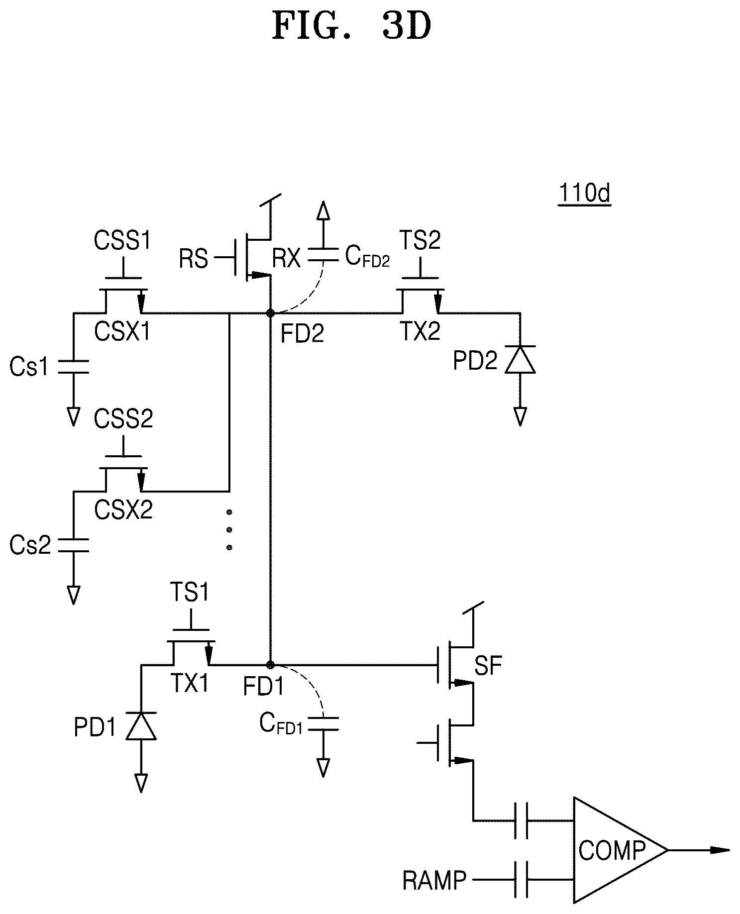 Patent US12395761 Figure 6 – Pixel array accumulating photocharges in each unit frame, and image sensor including the pixel array