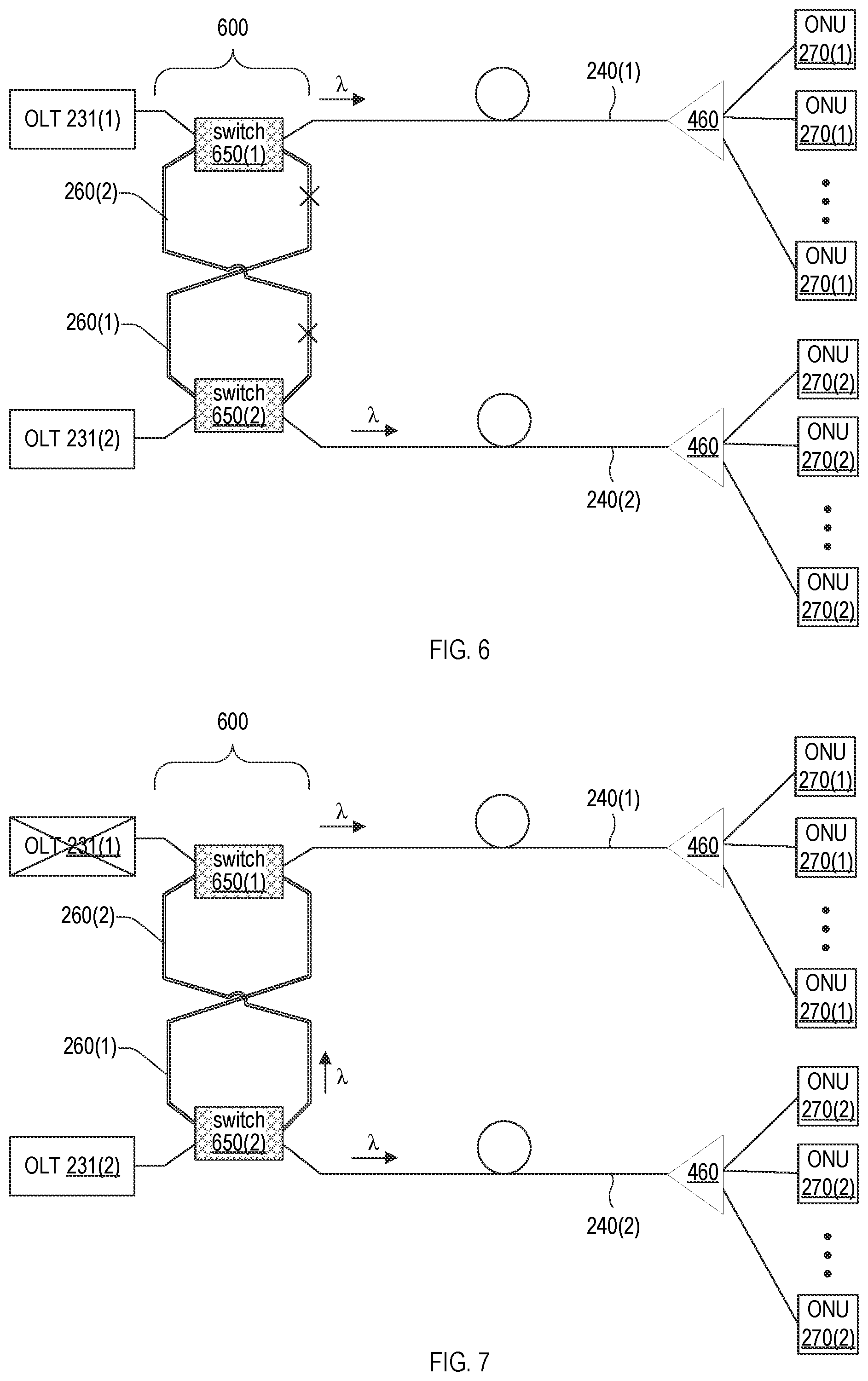 Patent US12395768 Figure 5 – Redundancy links, resiliency architectures, and protection methods for passive optical networks