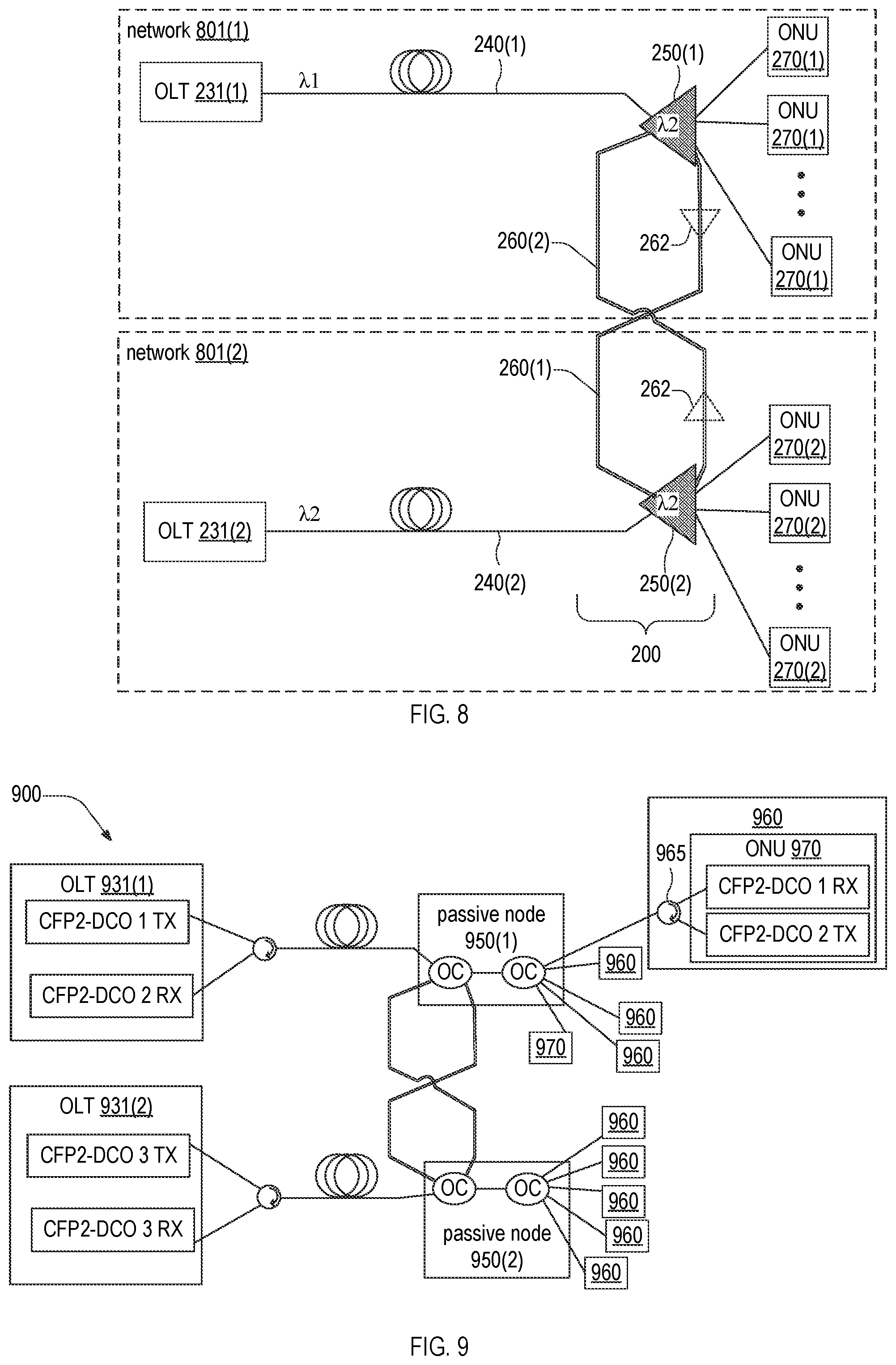 Patent US12395768 Figure 6 – Redundancy links, resiliency architectures, and protection methods for passive optical networks