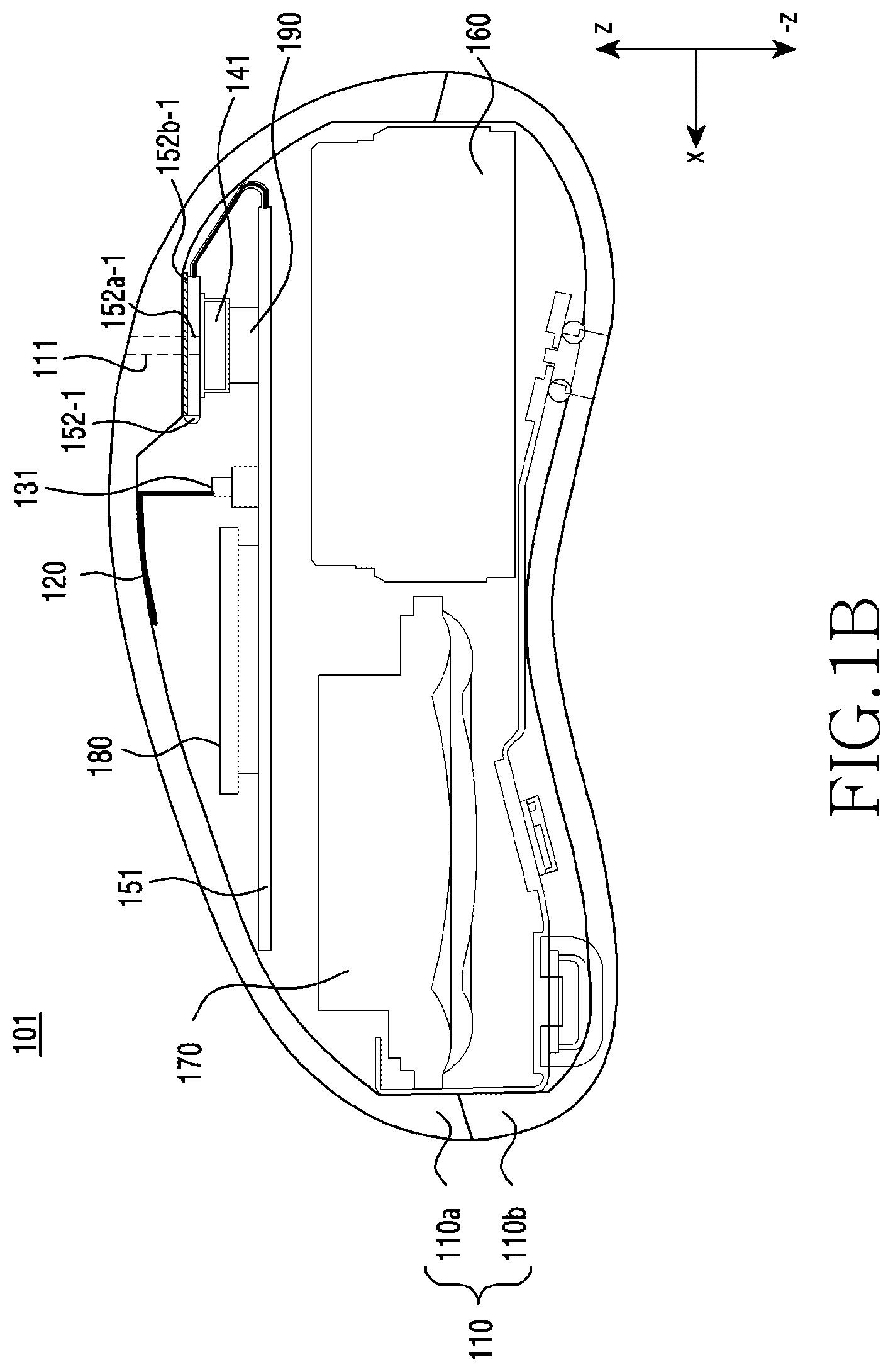 Patent US12395775 Figure 2 – Electronic device comprising touch electrode