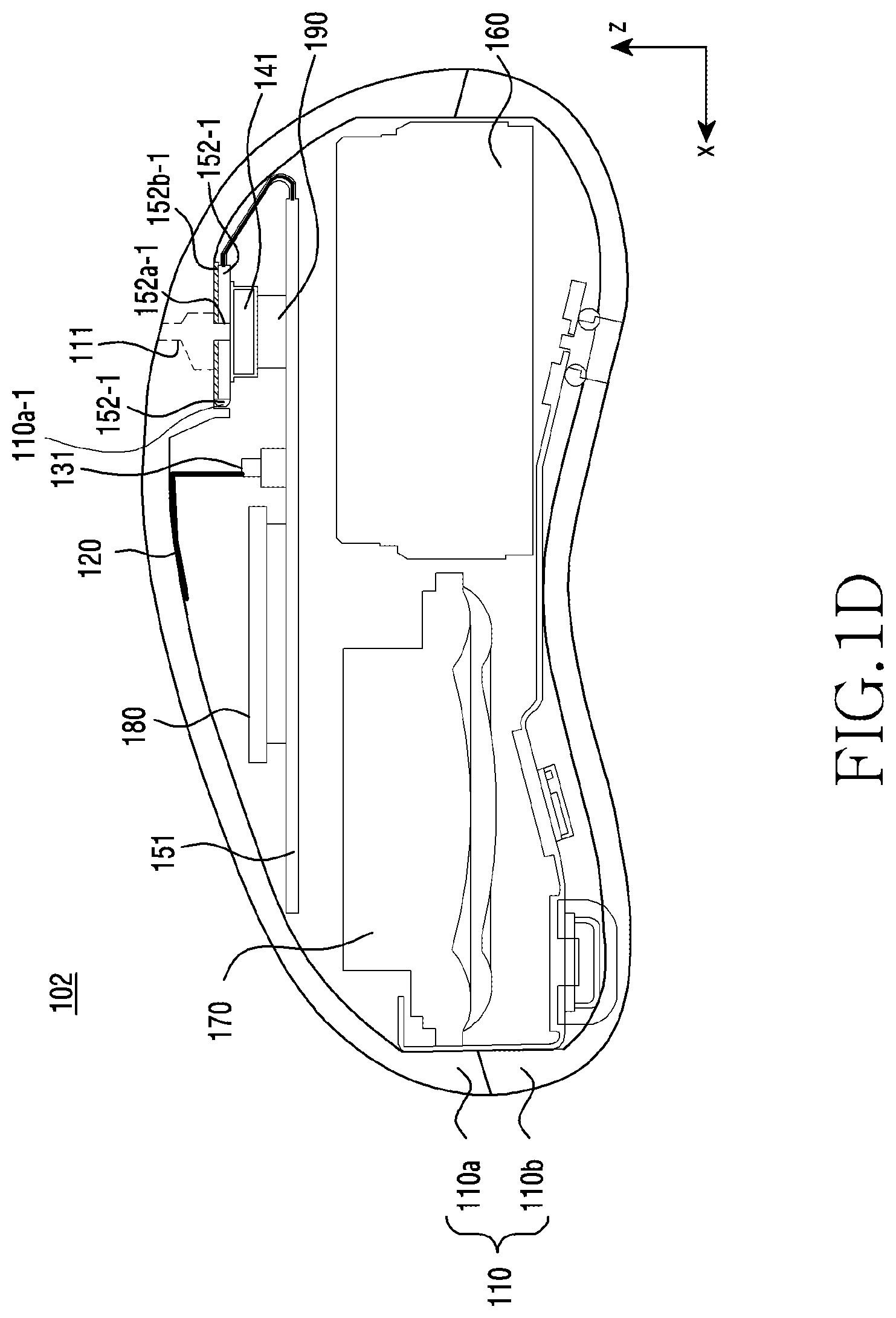 Patent US12395775 Figure 4 – Electronic device comprising touch electrode
