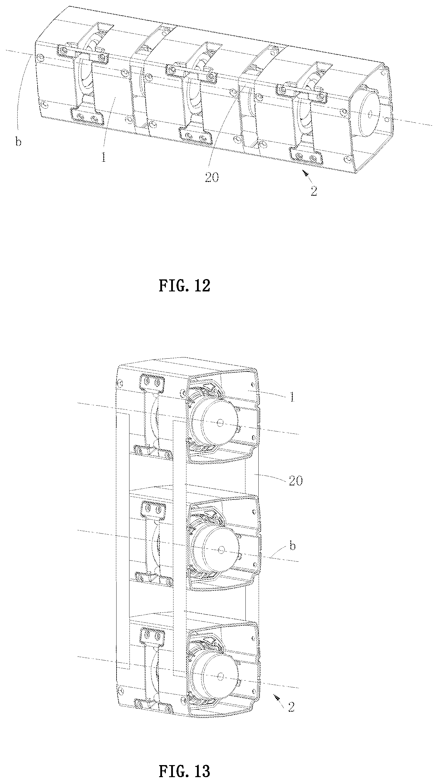 Patent US12395779 Figure 7 – Speaker system, speaker device and housing thereof
