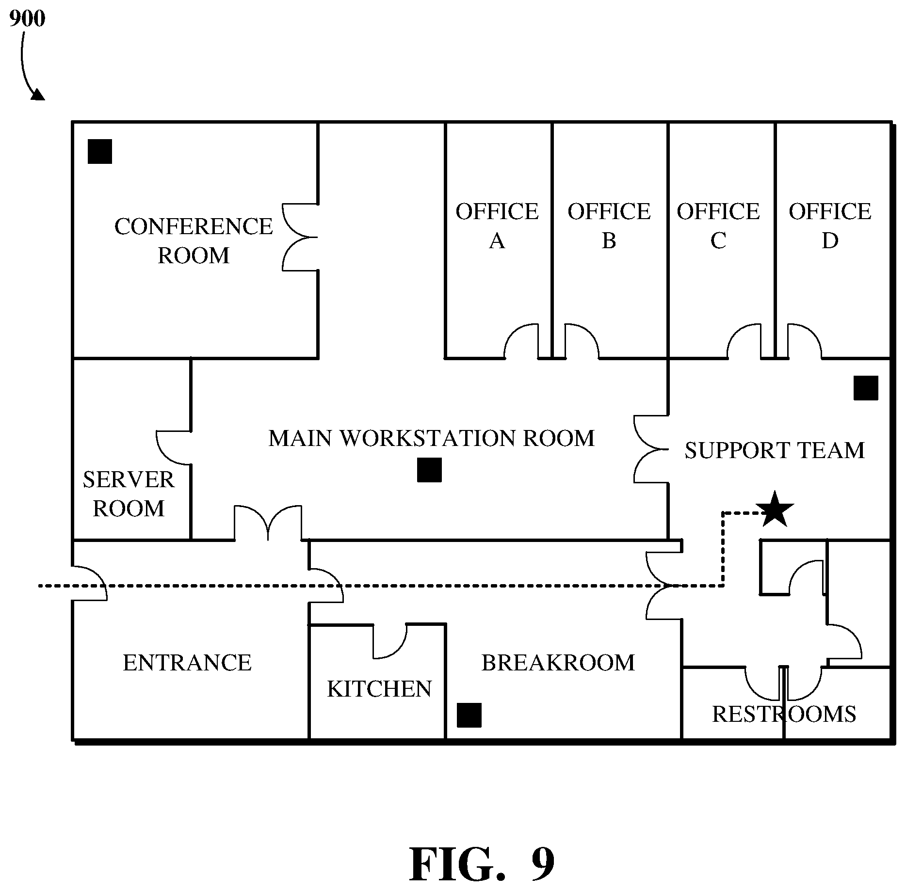 Patent US12395826 Figure 9 – Record-based device location signaling for emergency calls