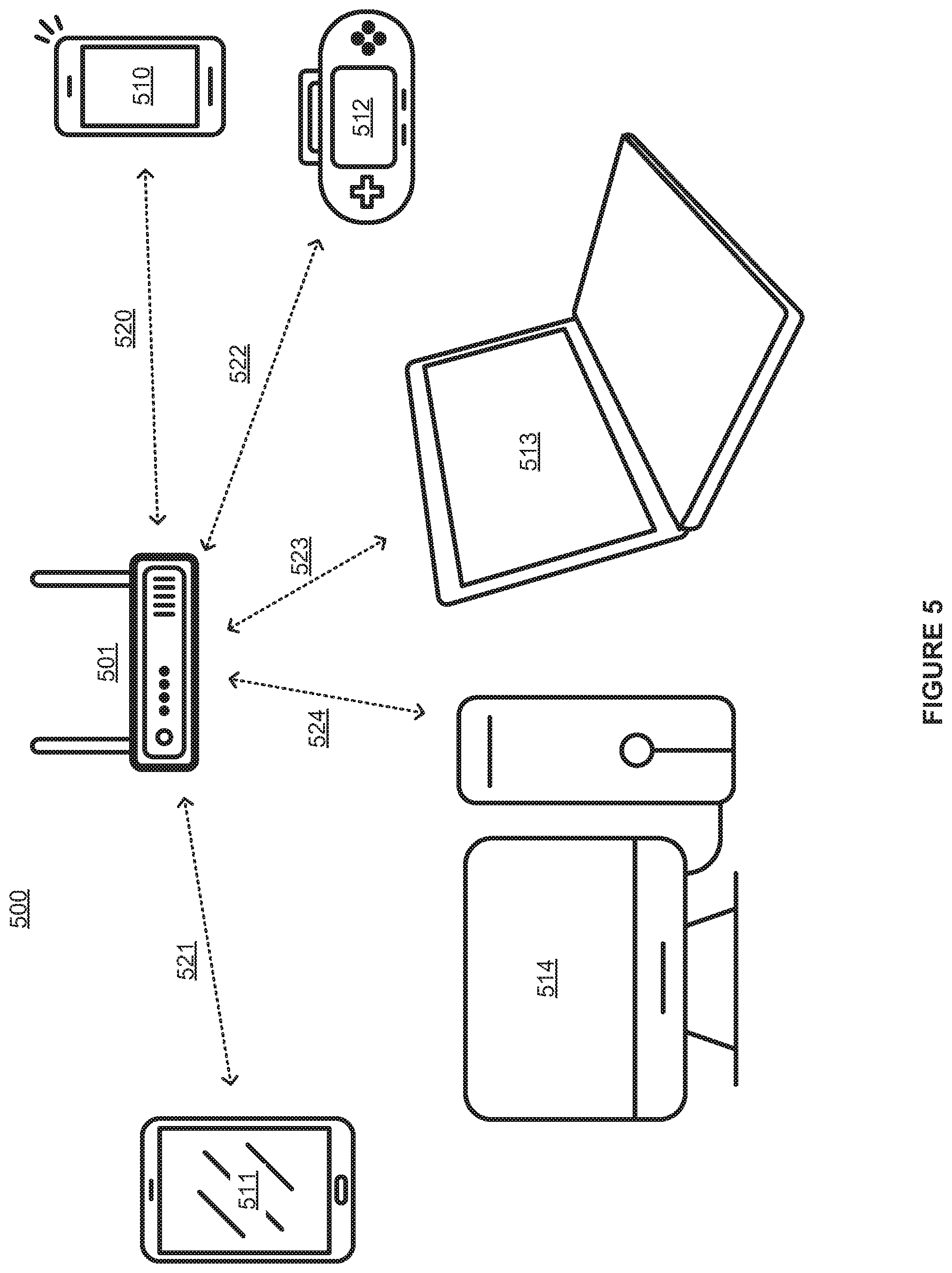 Patent US12395839 Figure 5 – Secured credential sharing over Wi-Fi protected setup