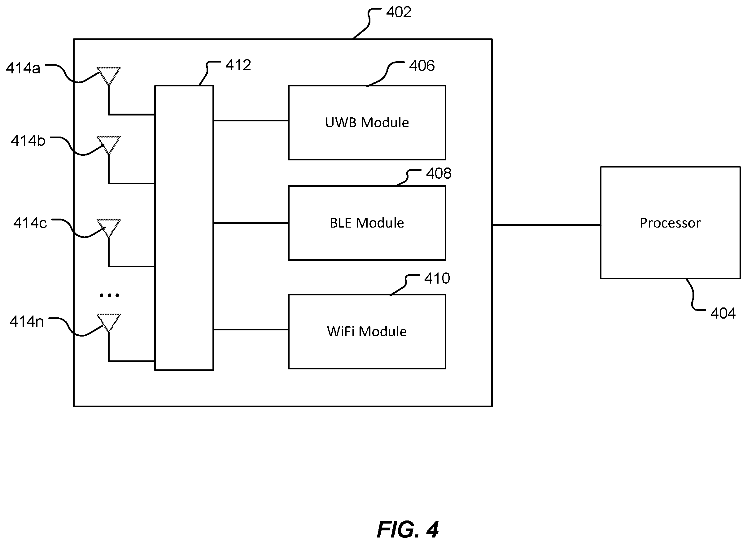 Patent US12395847 Figure 5 – Ranging with biometric information