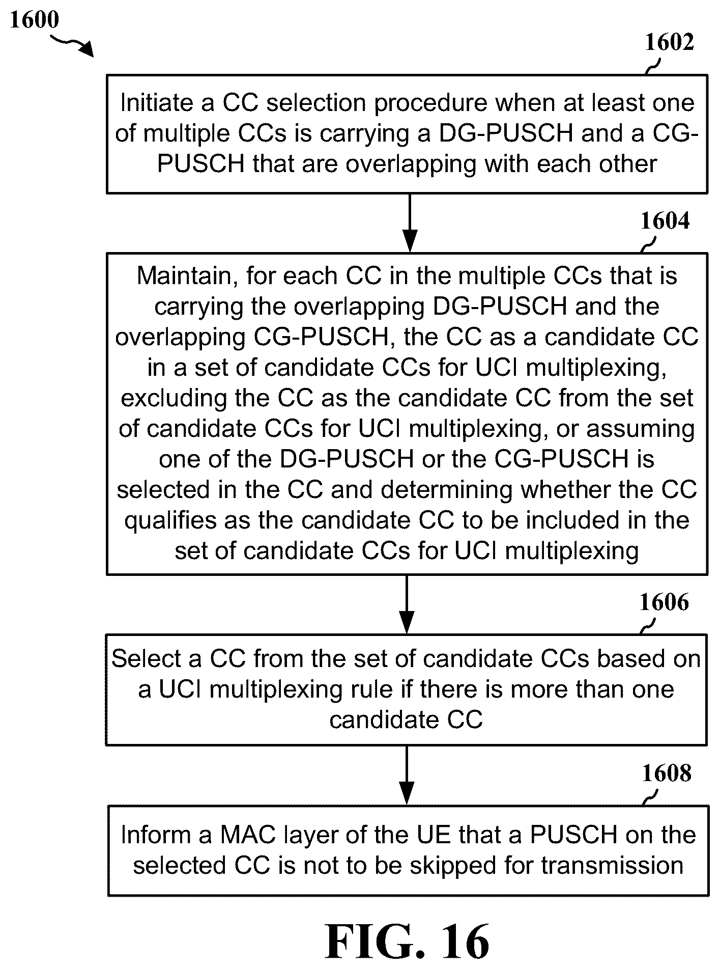 Patent US12395982 Figure 16 – Uplink skipping and uplink control information multiplexing for wireless communication