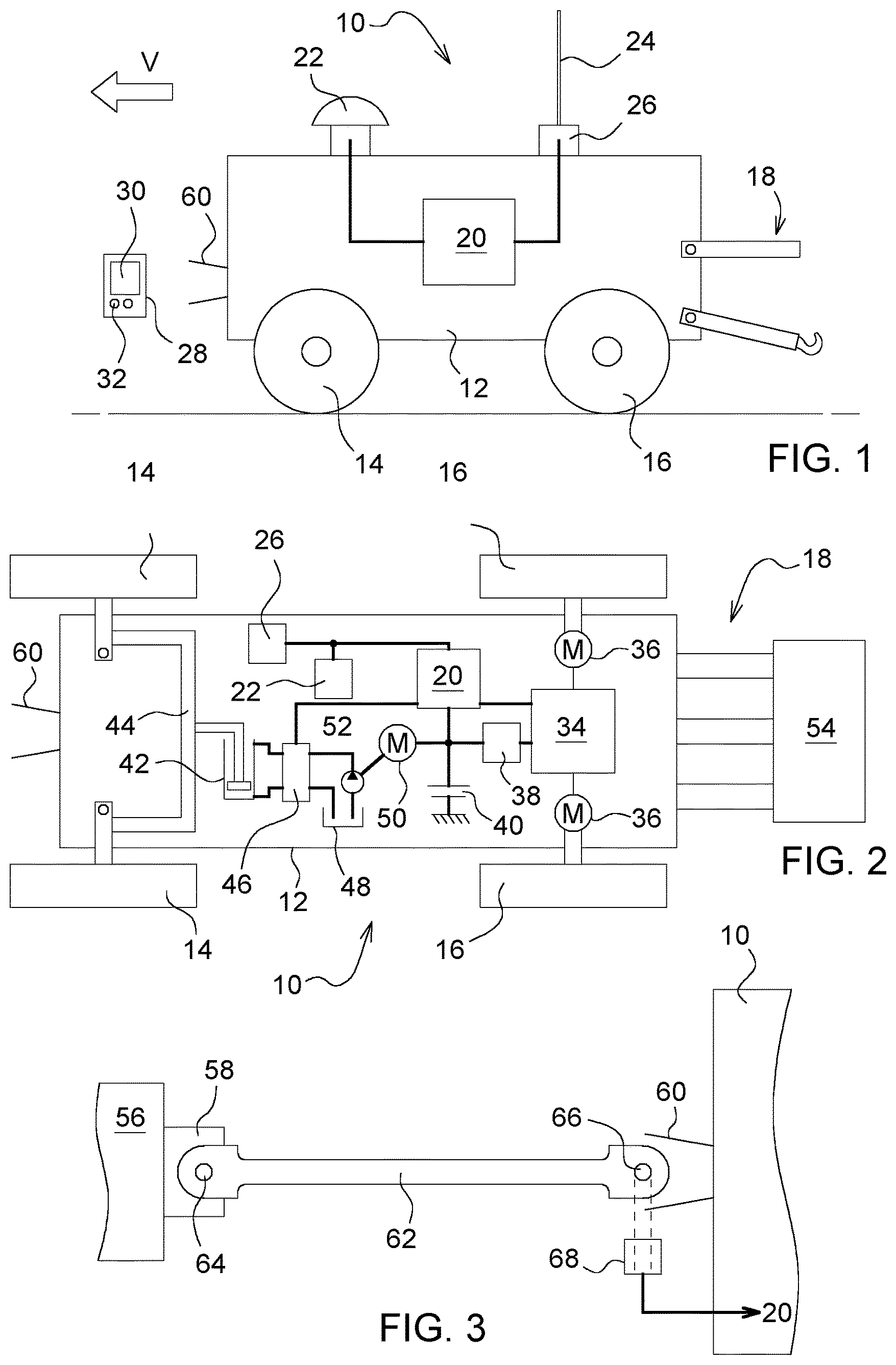 Patent US12396381 — Self-propelled agricultural work machine having a towing mode — Figure 1
