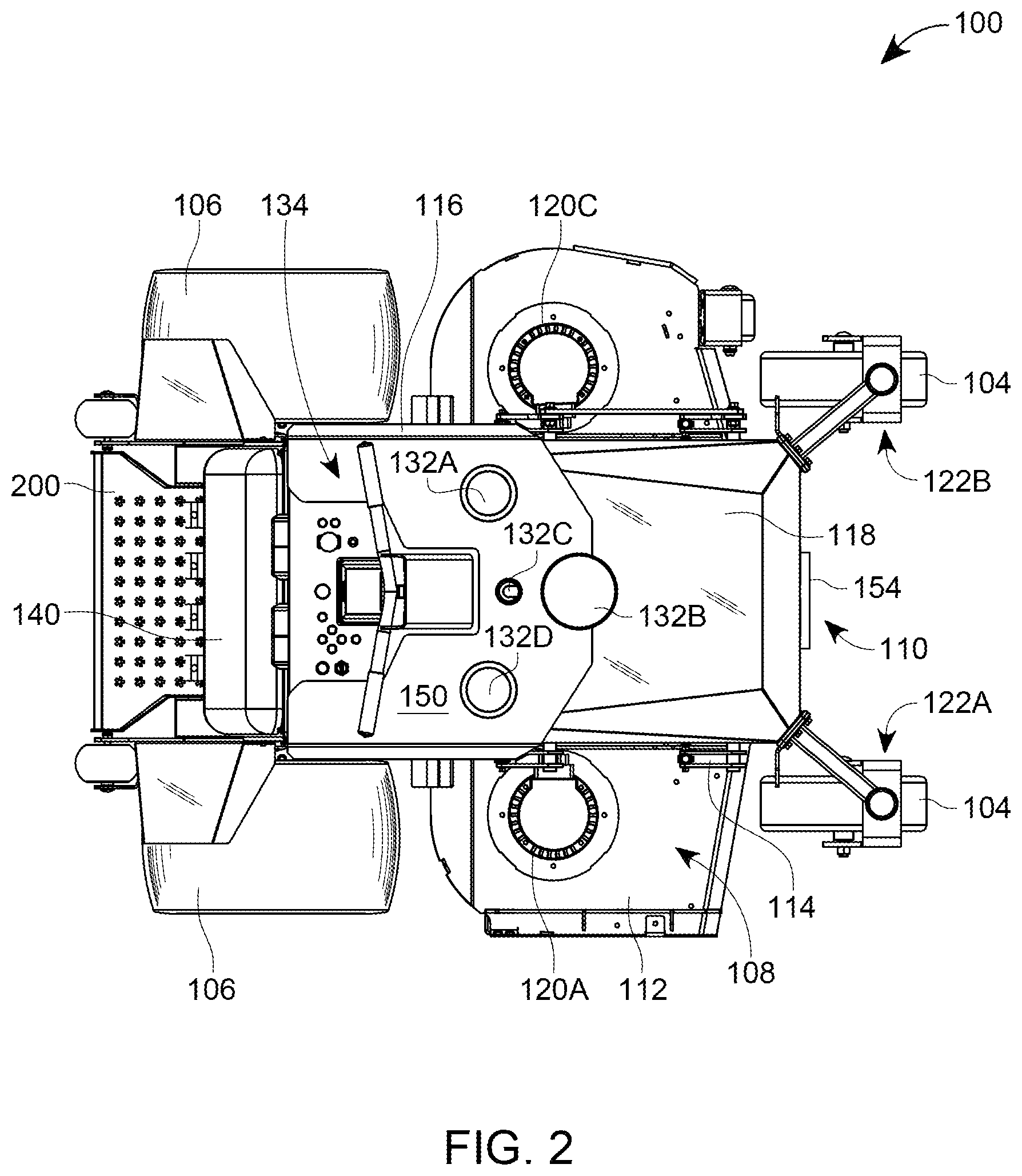 Patent US12396386 Figure 2 – Autonomous lawn mower