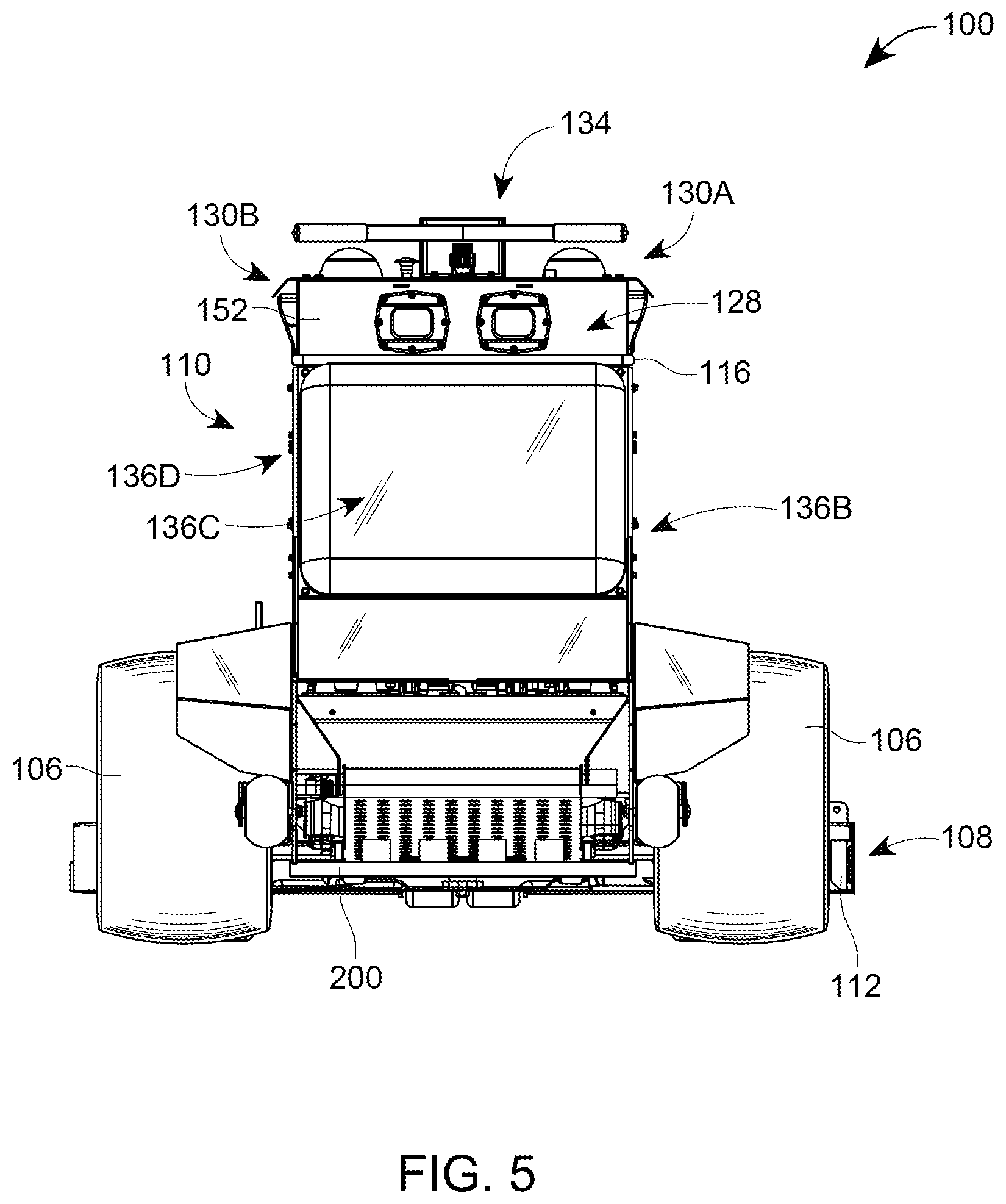 Patent US12396386 Figure 5 – Autonomous lawn mower