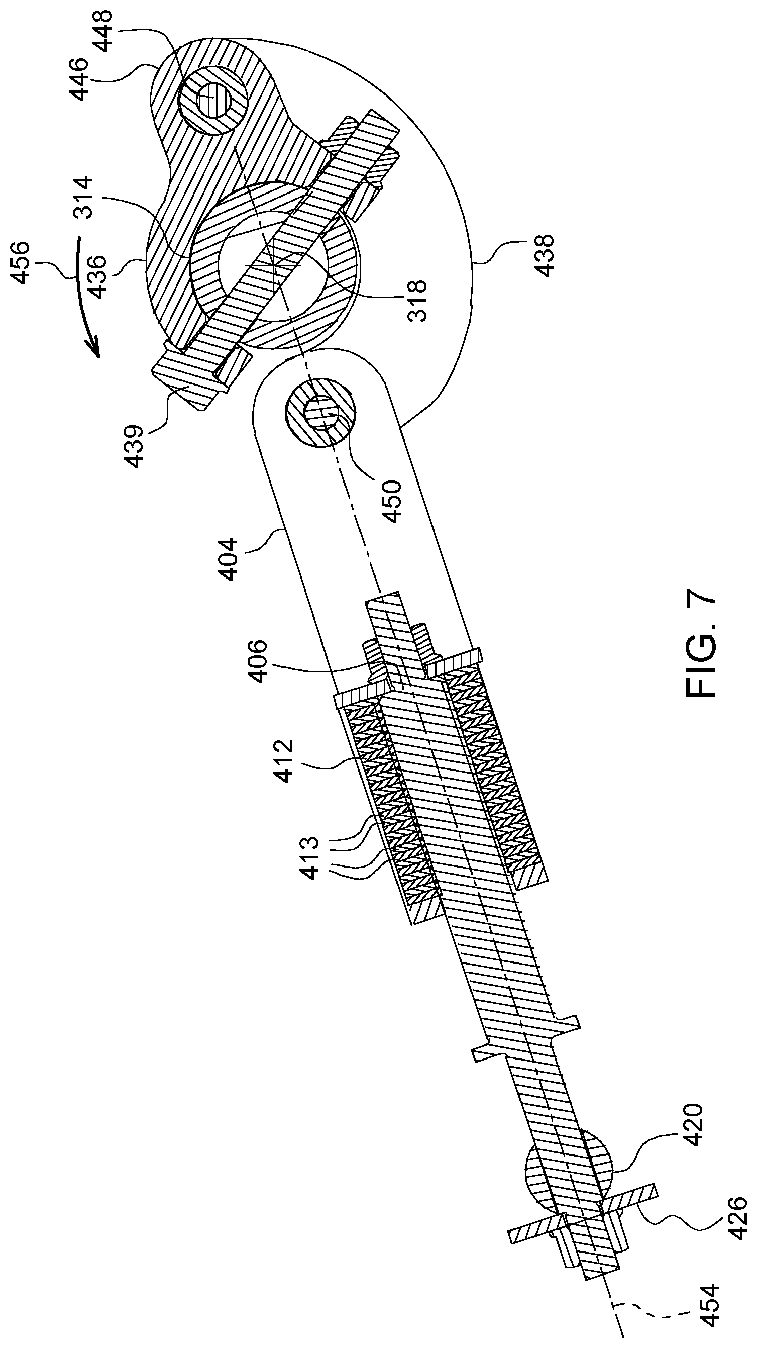Patent US12396387 Figure 7 – Automated lockout system for header