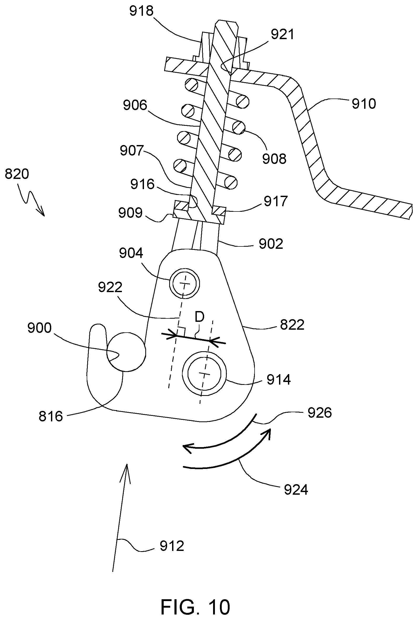 Patent US12396387 Figure 10 – Automated lockout system for header