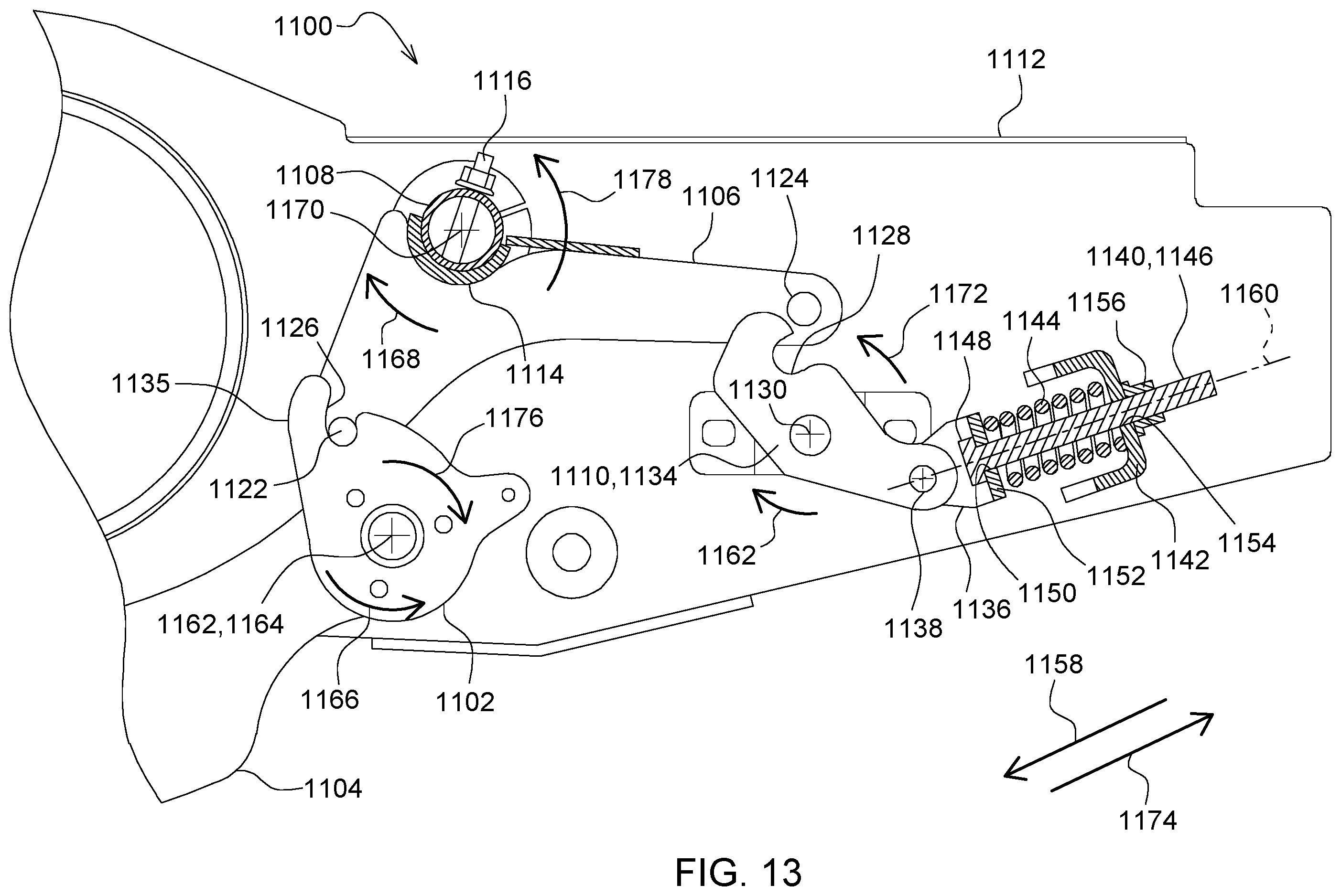 Patent US12396387 Figure 13 – Automated lockout system for header