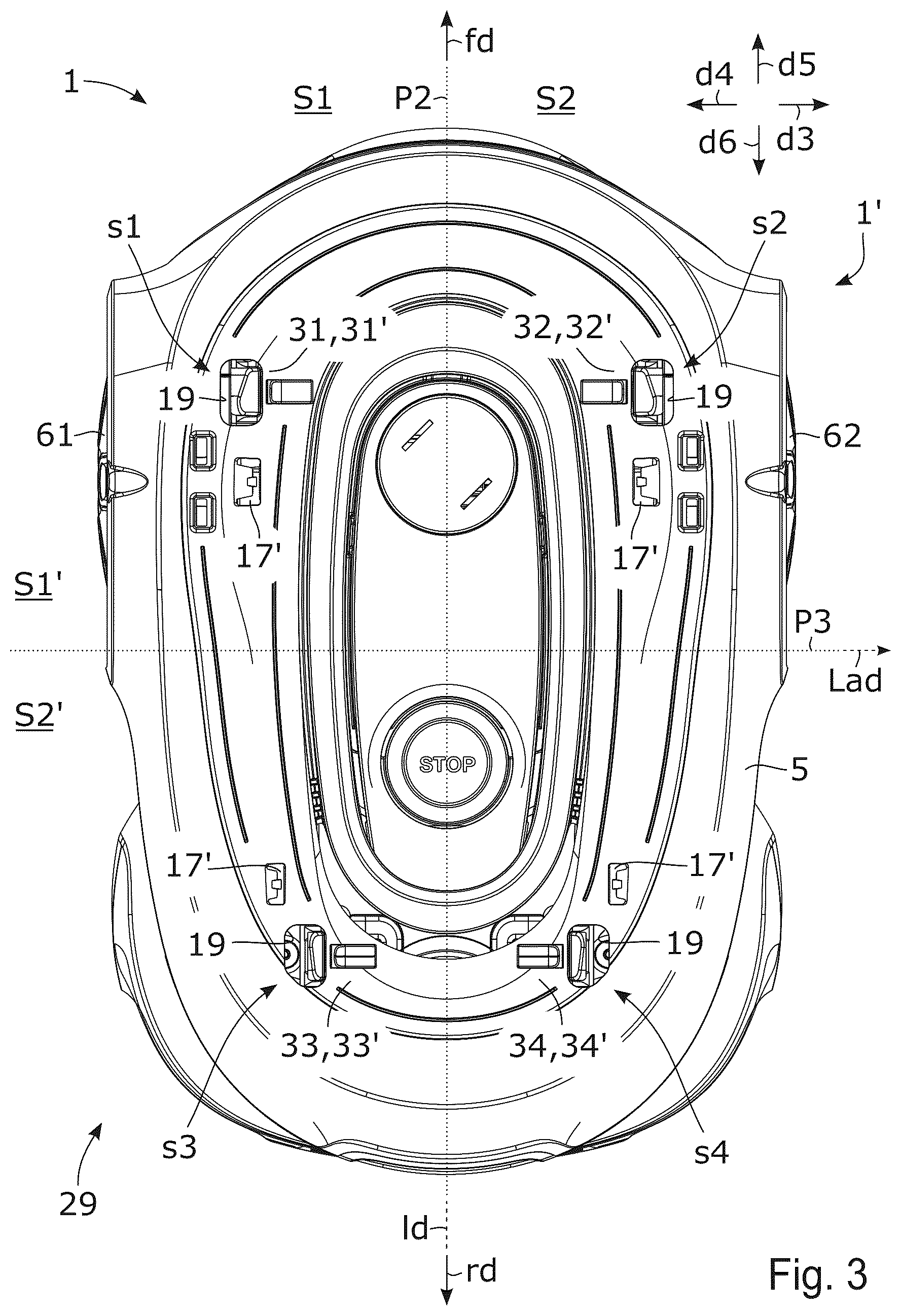 Patent US12396390 Figure 2 – Self-propelled robotic work tool
