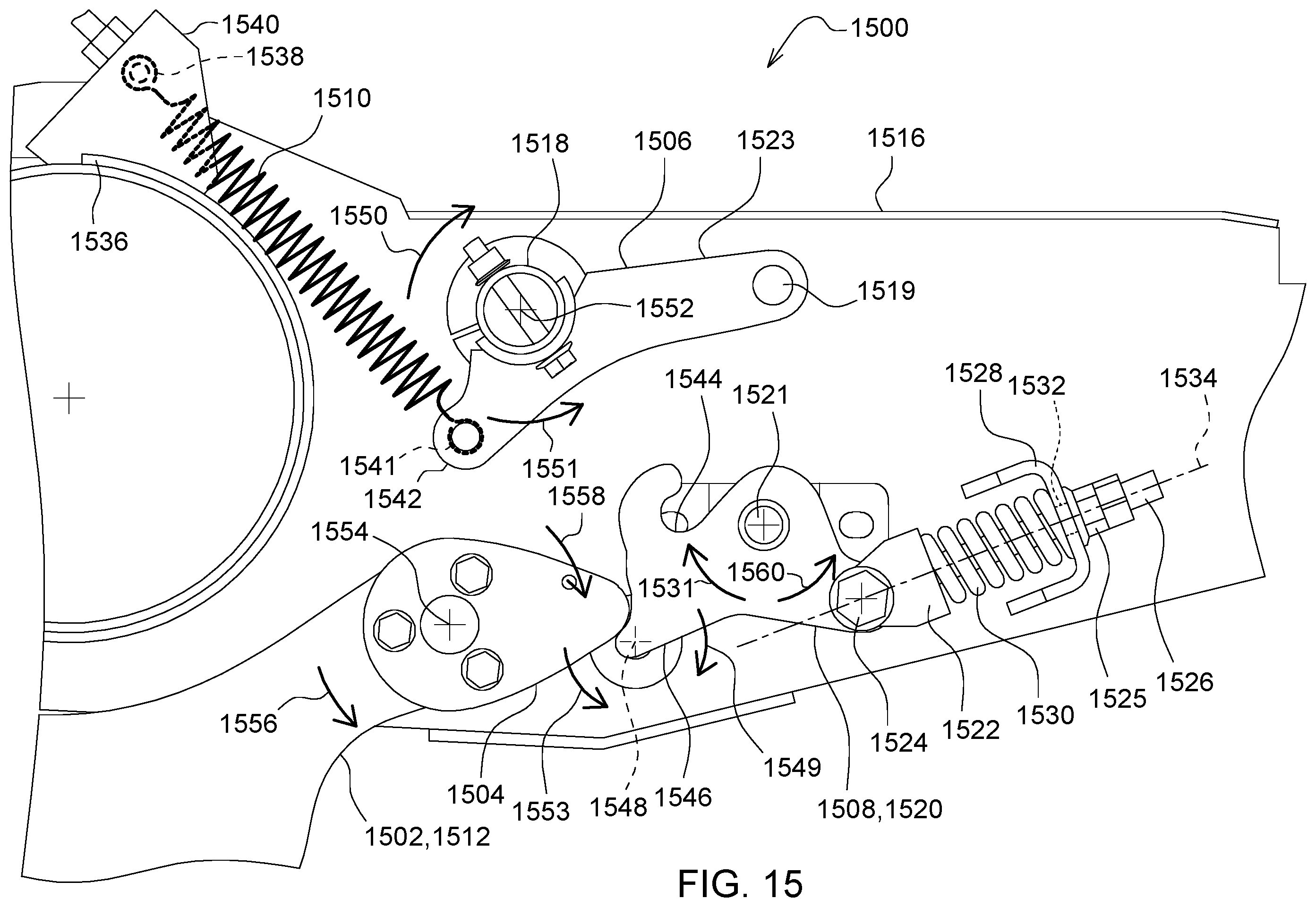 Patent US12396393 Figure 15 – Automated lockout system for header