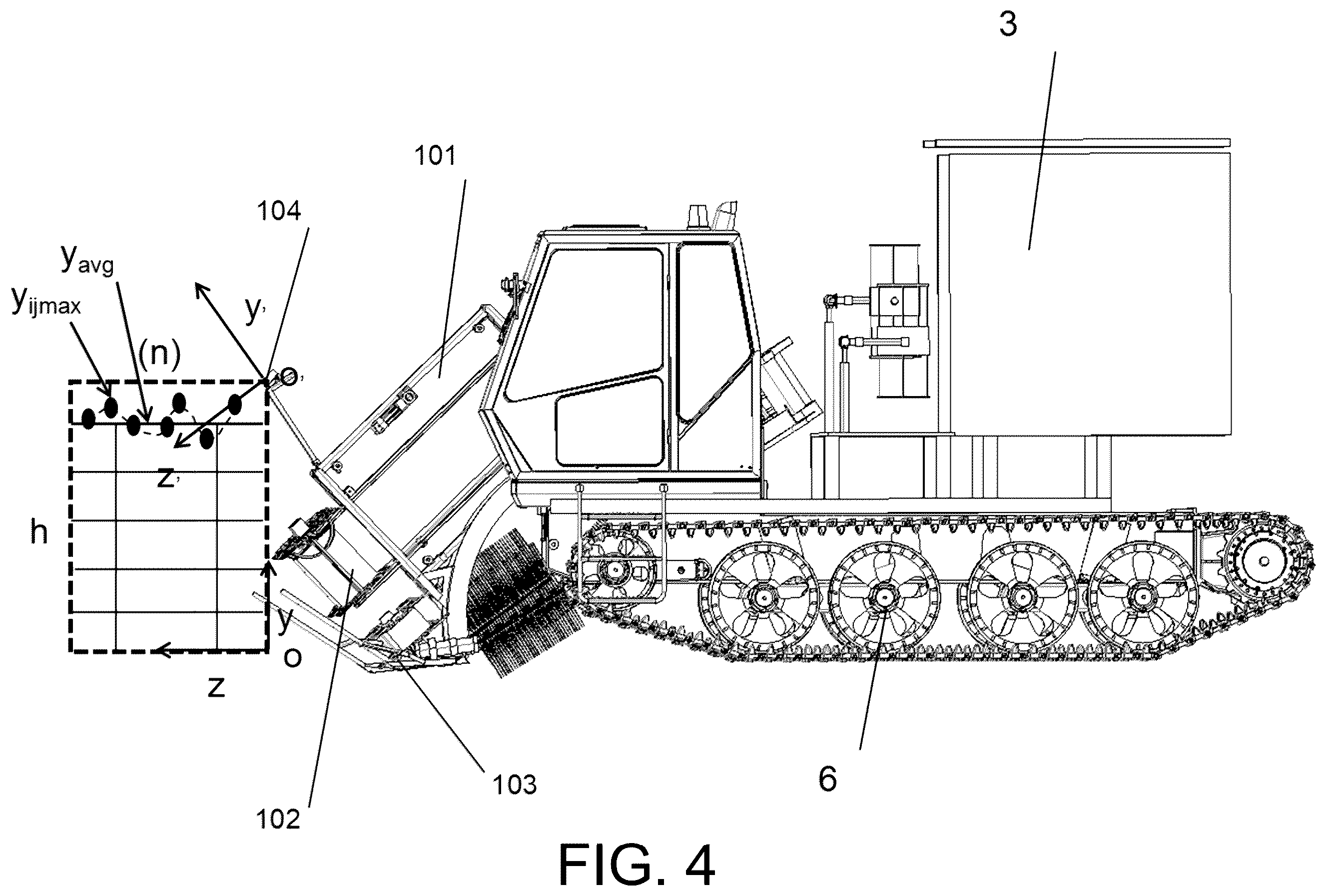 Patent US12396396 Figure 4 – Upstanding clamping longitudinal conveyor system for whole-stem reed harvesting, method, and harvester