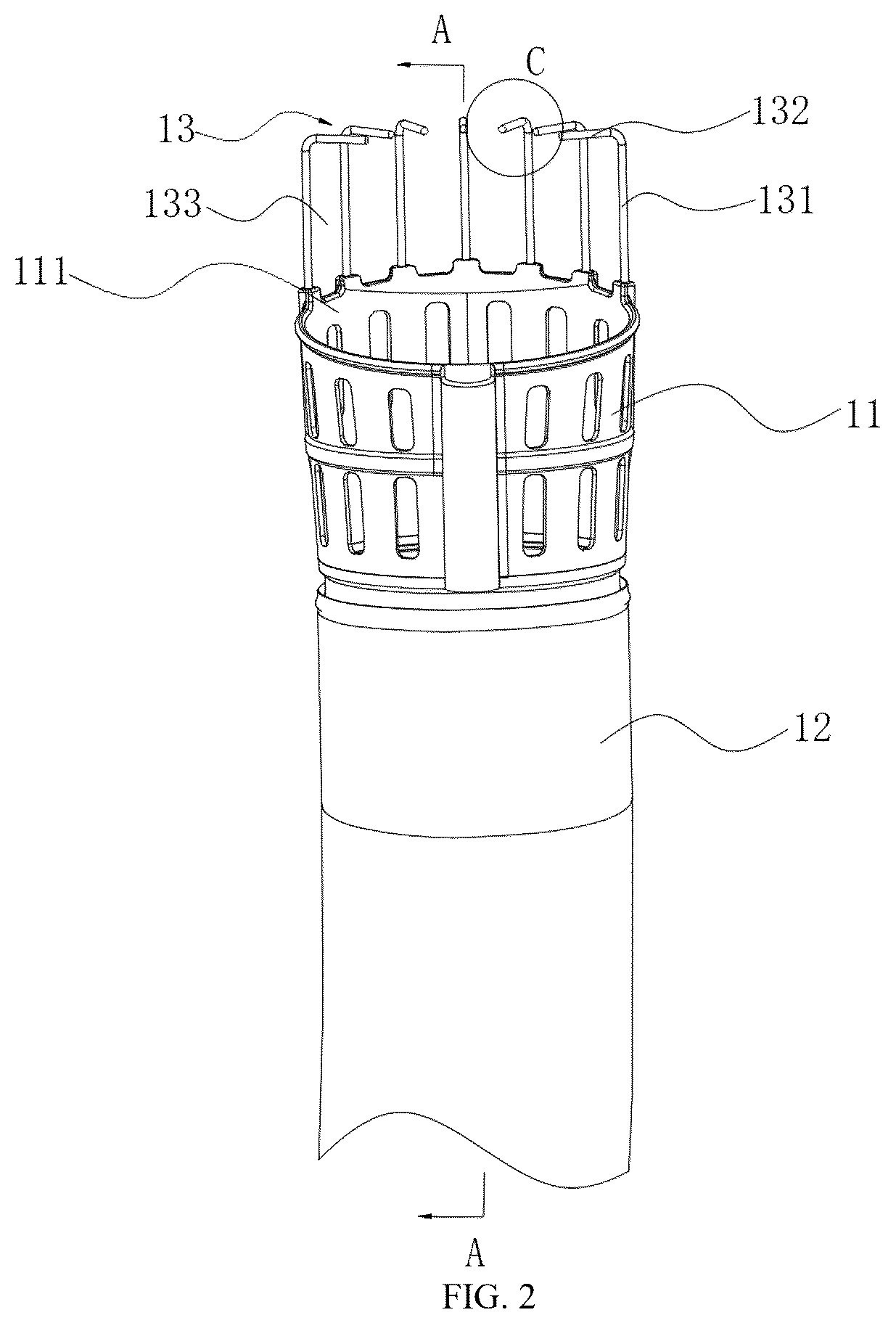 Patent US12396398 Figure 2 – Portable fruit picker with adjustable height