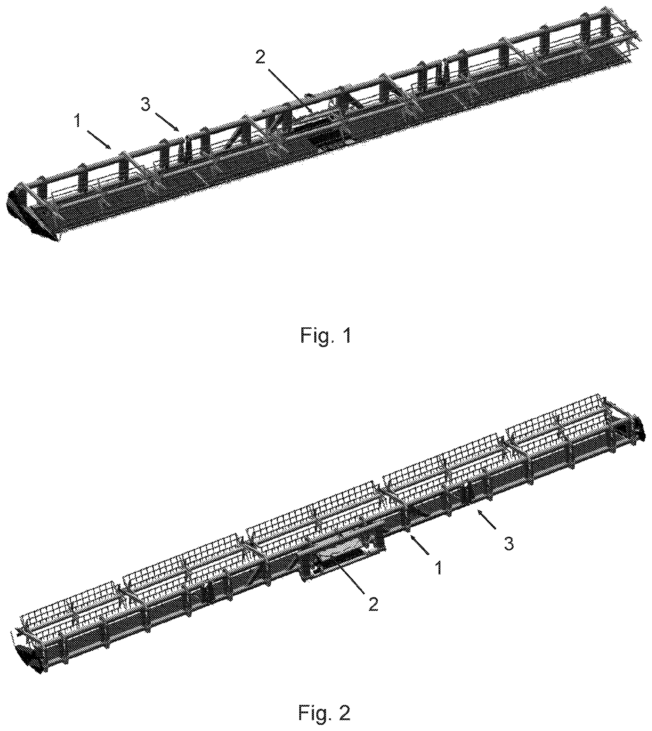 Patent US12396399 — Reel and cutter bar floating system for a combine harvester platform, combine harvester platform and agricultural machine — Figure 1