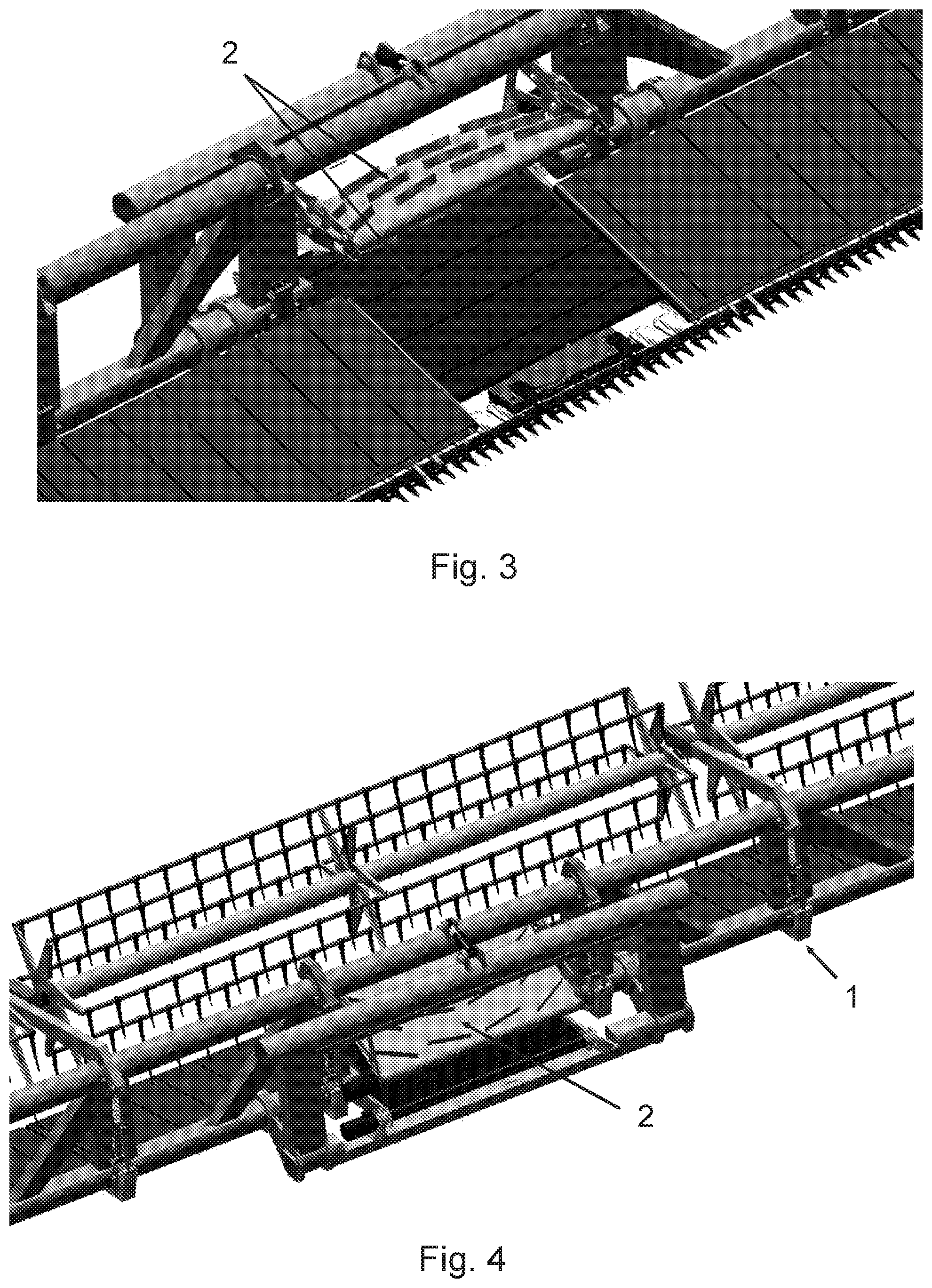 Patent US12396399 Figure 2 – Reel and cutter bar floating system for a combine harvester platform, combine harvester platform and agricultural machine