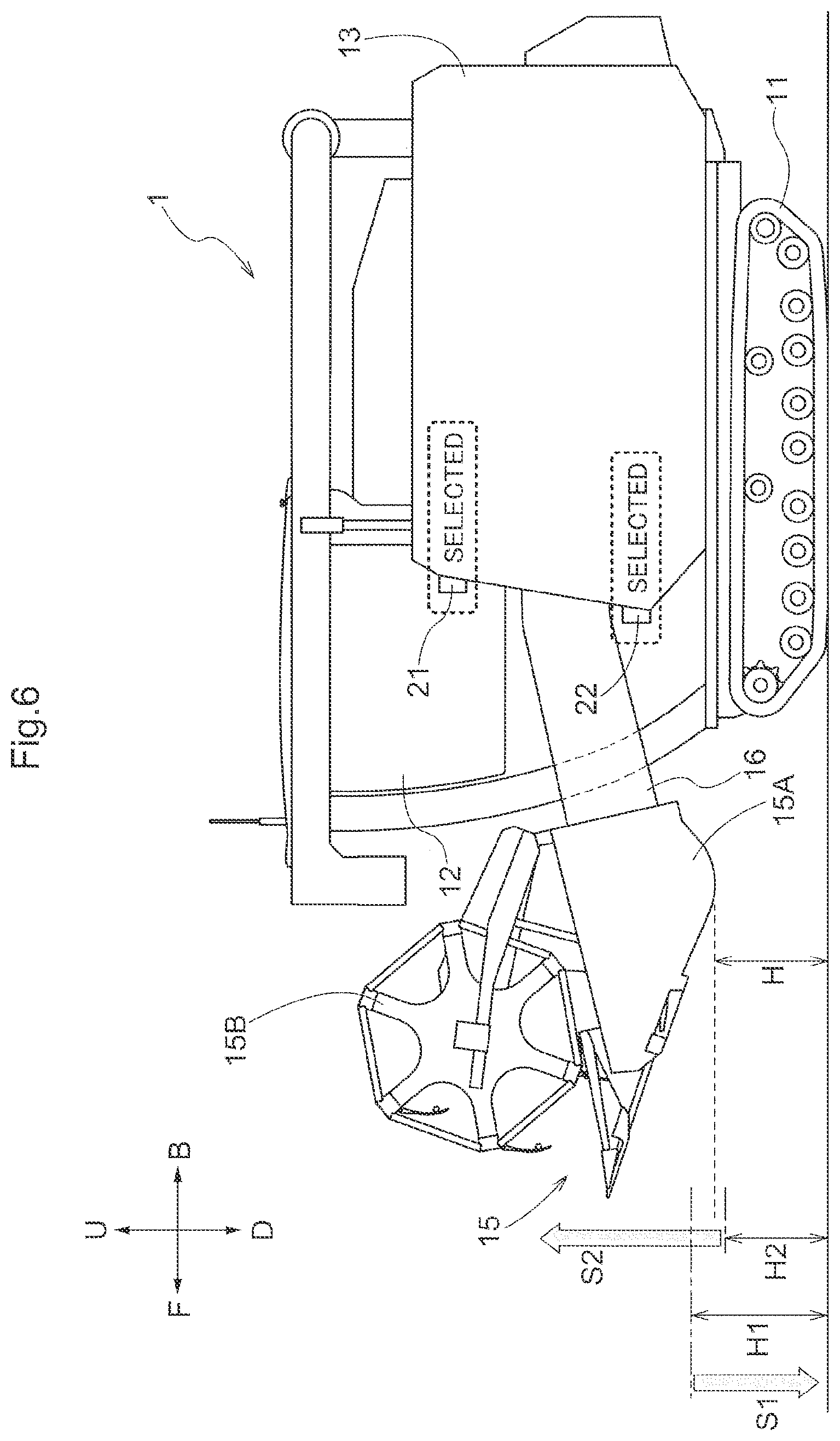 Patent US12396401 Figure 6 – Harvesting machine, obstacle determination program, recording medium on which obstacle determination program is recorded, obstacle determination method, agricultural work machine, control program, recording medium on which control program is recorded, and control method