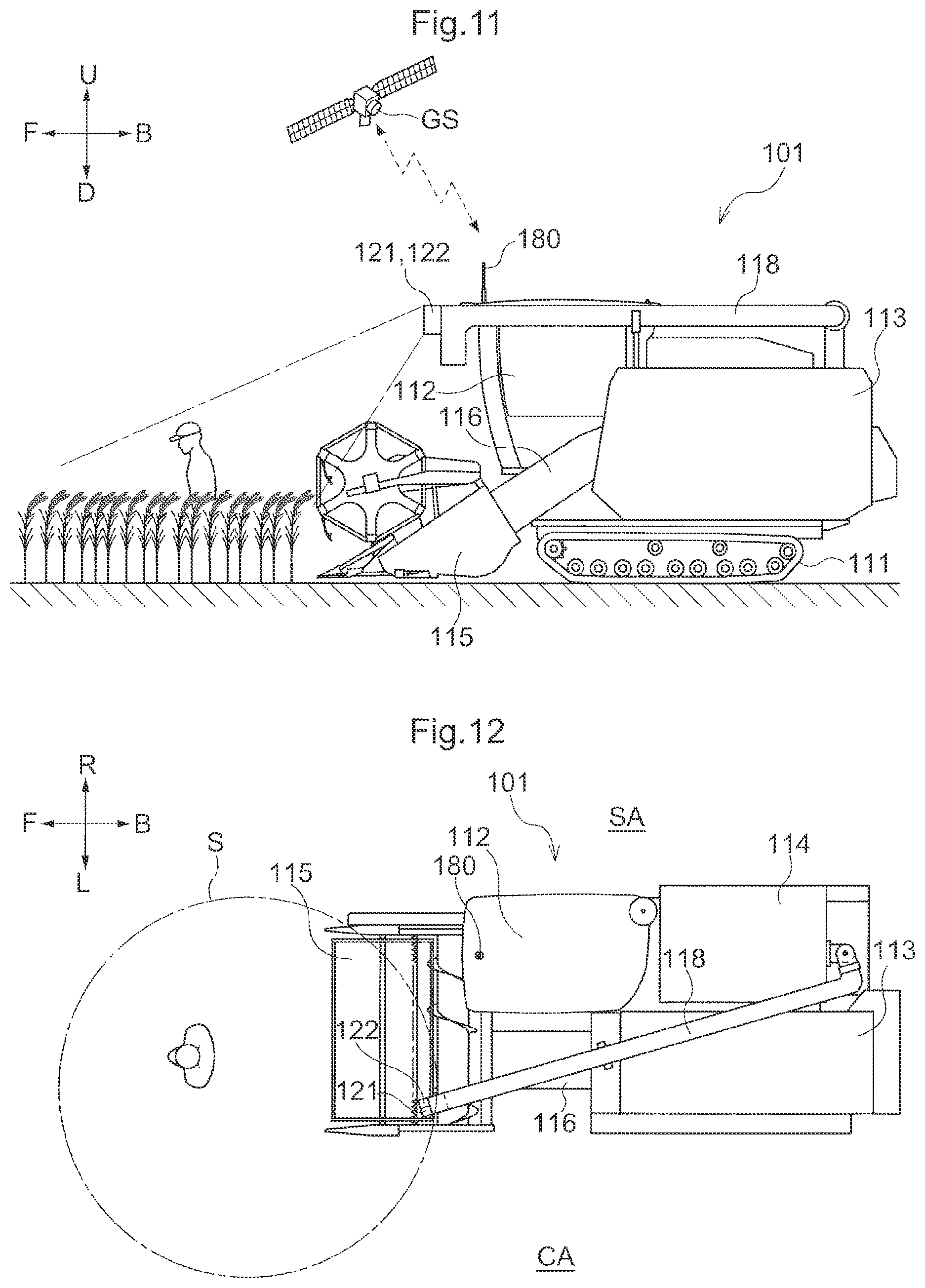 Patent US12396401 Figure 11 – Harvesting machine, obstacle determination program, recording medium on which obstacle determination program is recorded, obstacle determination method, agricultural work machine, control program, recording medium on which control program is recorded, and control method