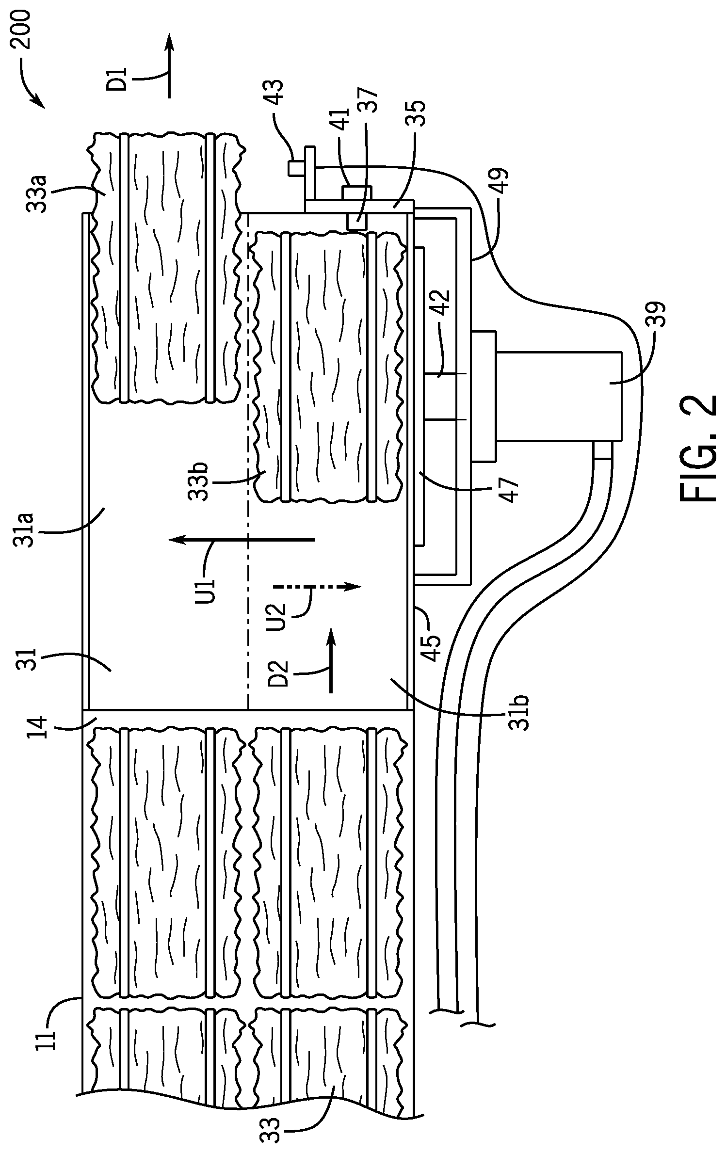 Patent US12396403 Figure 2 – Ejection chute for agricultural baler