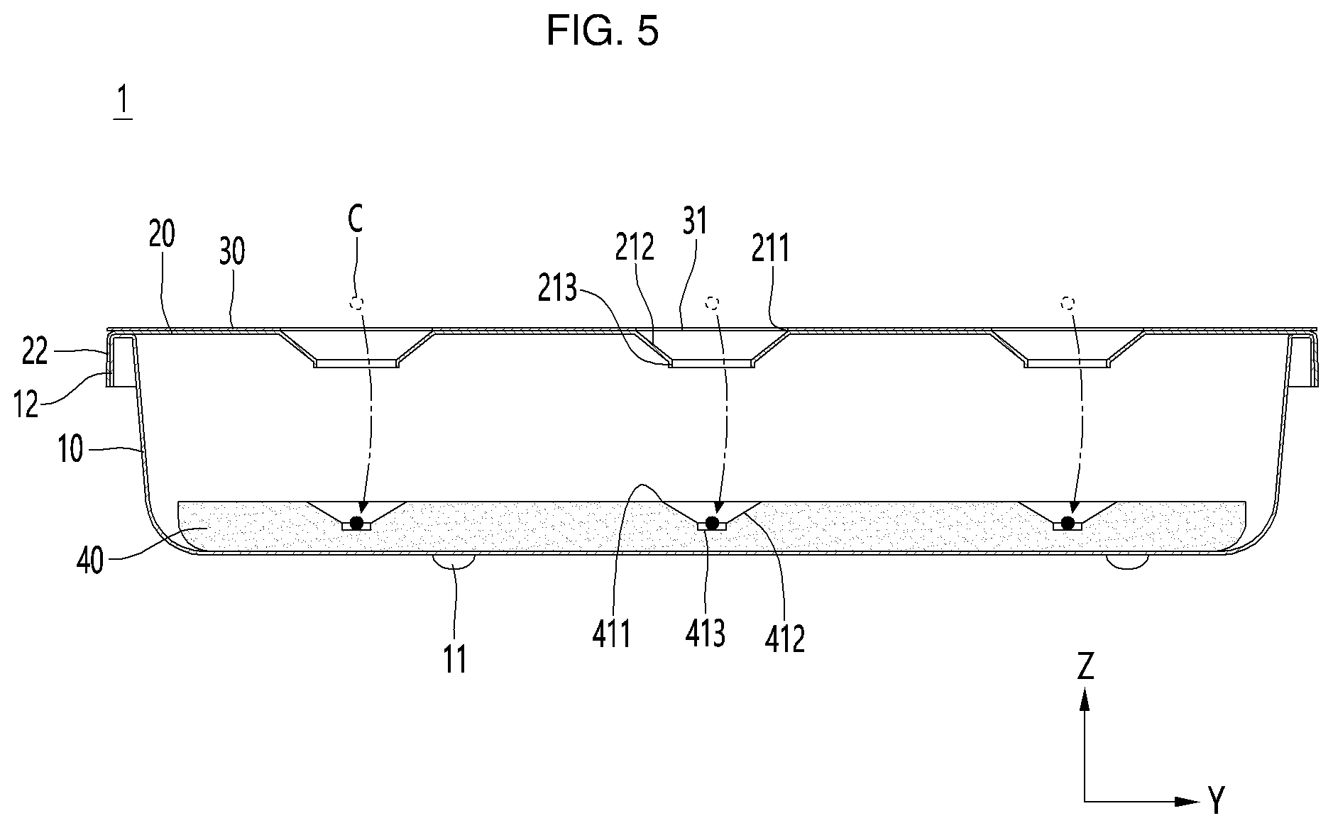 Patent US12396406 Figure 5 – Plant container with insertion cover and guide cover