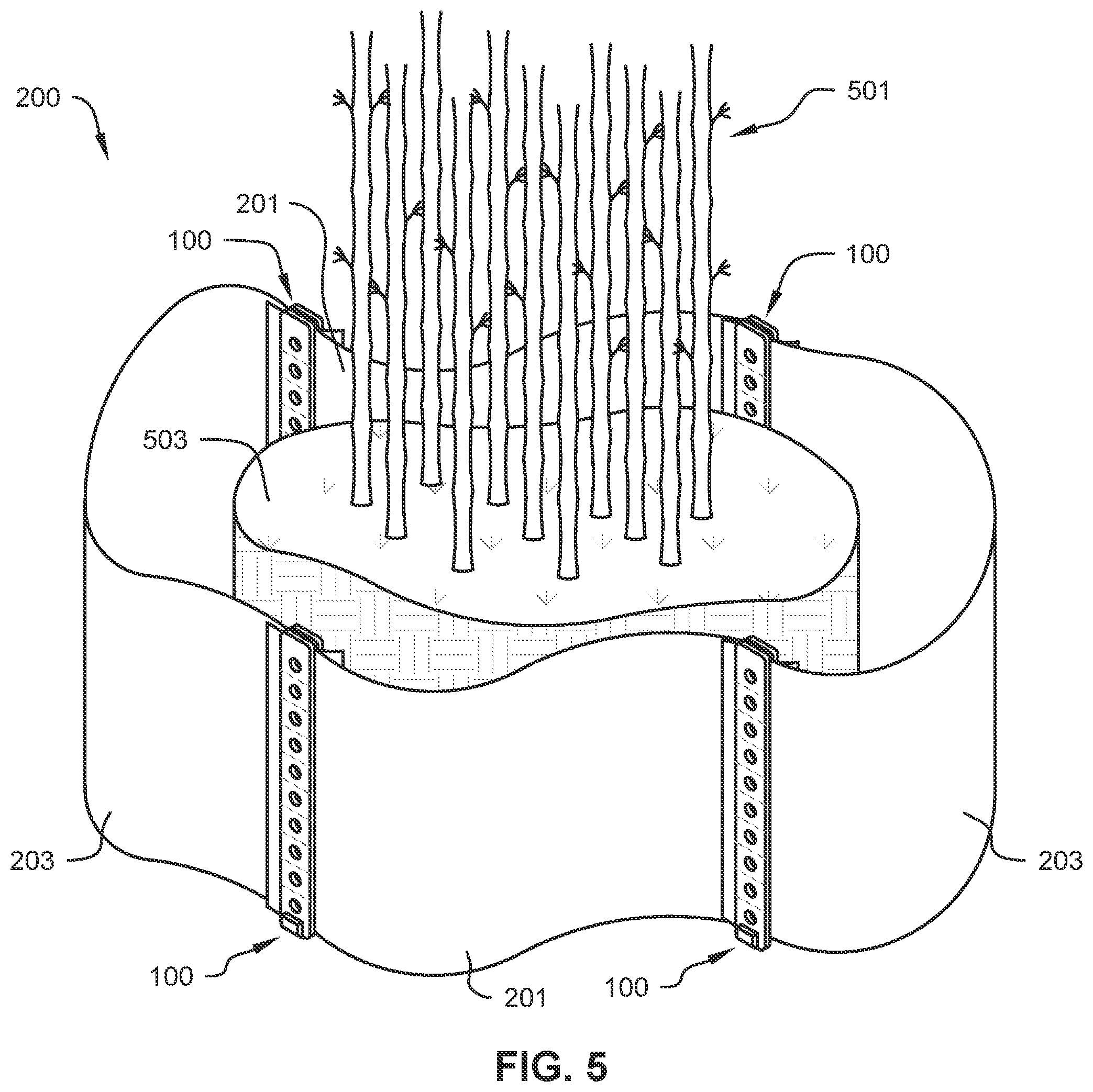 Patent US12396408 Figure 3 – Root barrier bracket system