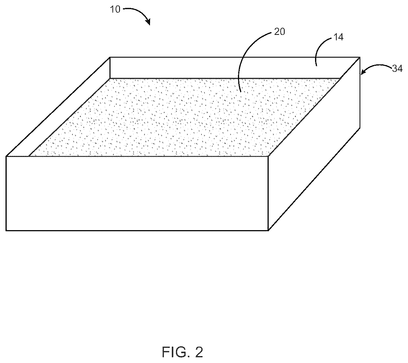 Patent US12396409 Figure 2 – Mycelium growth bed with perforation layer and related method for creating a uniform sheet of mycelium from a solid-state medium