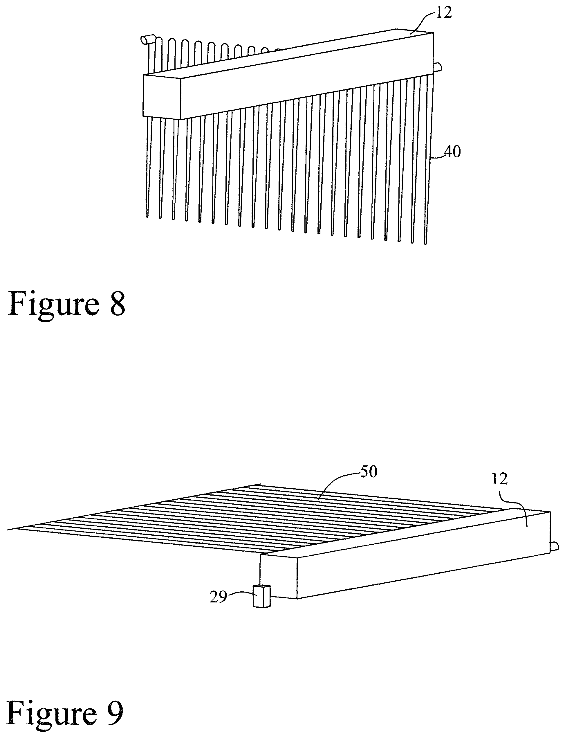 Patent US12396414 Figure 5 – Aquaponic greenhouse with suspended hydroponic planter and irrigation system geothermal heat exchange system and hydronic radiant flooring system