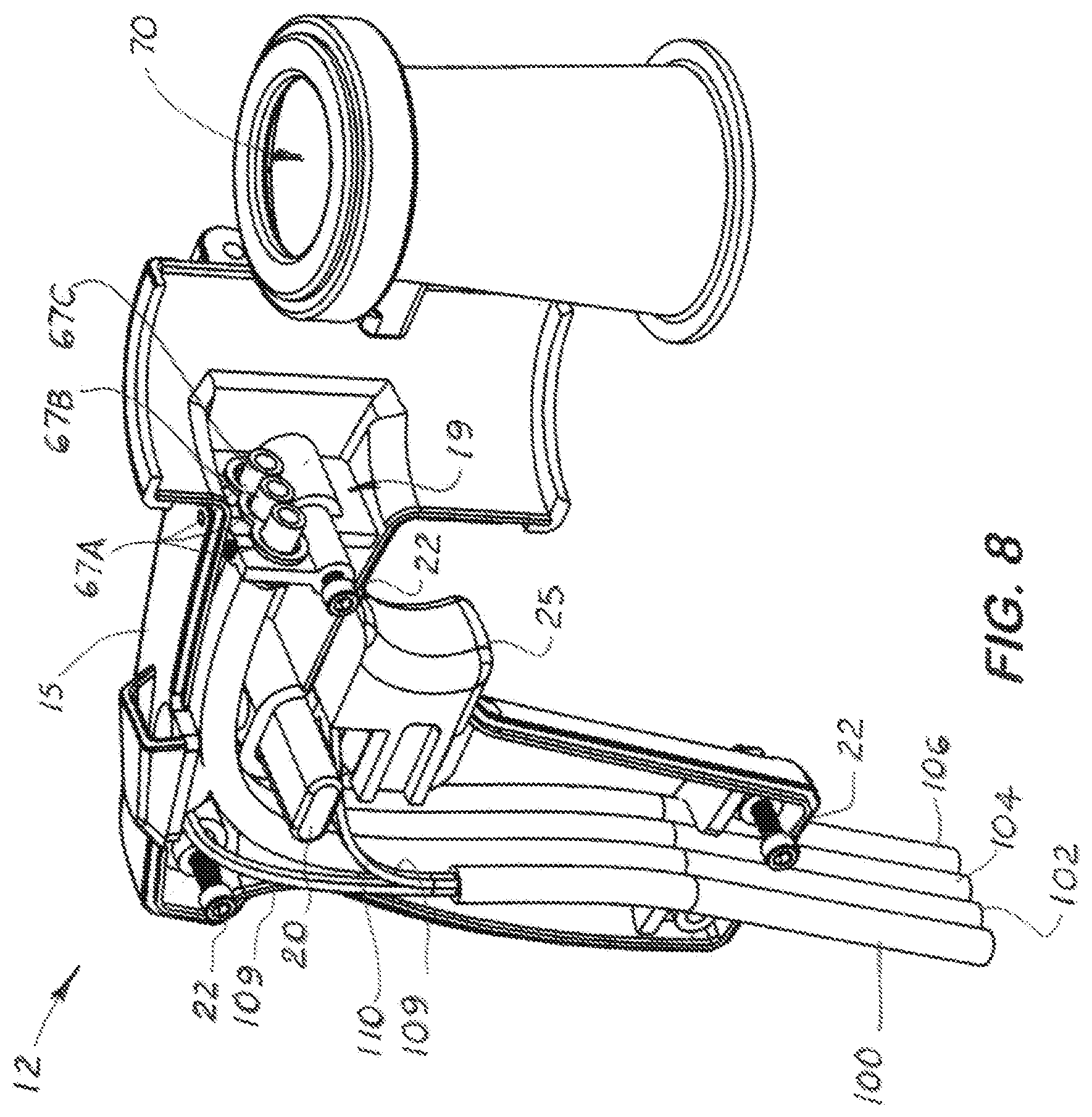 Patent US12396432 Figure 7 – Teat preparation system