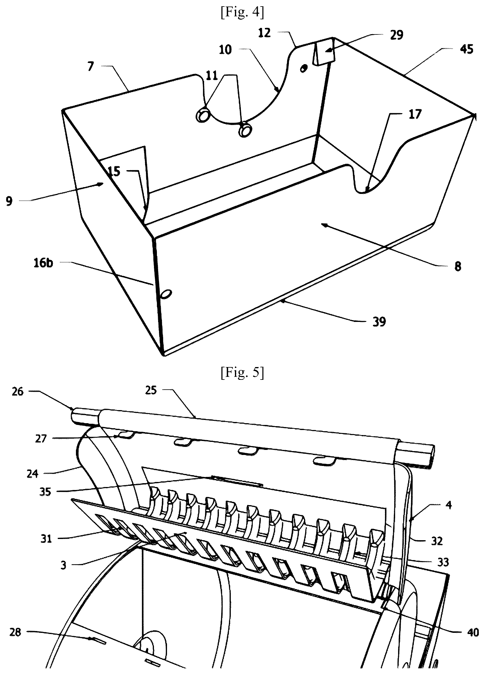 Patent US12396433 Figure 4 – Animal litter box incorporating a cleaning device