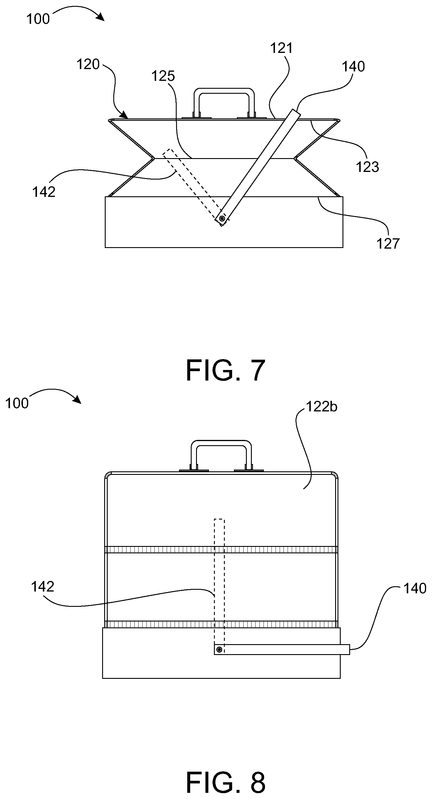 Patent US12396434 Figure 4 – Collapsible litter box