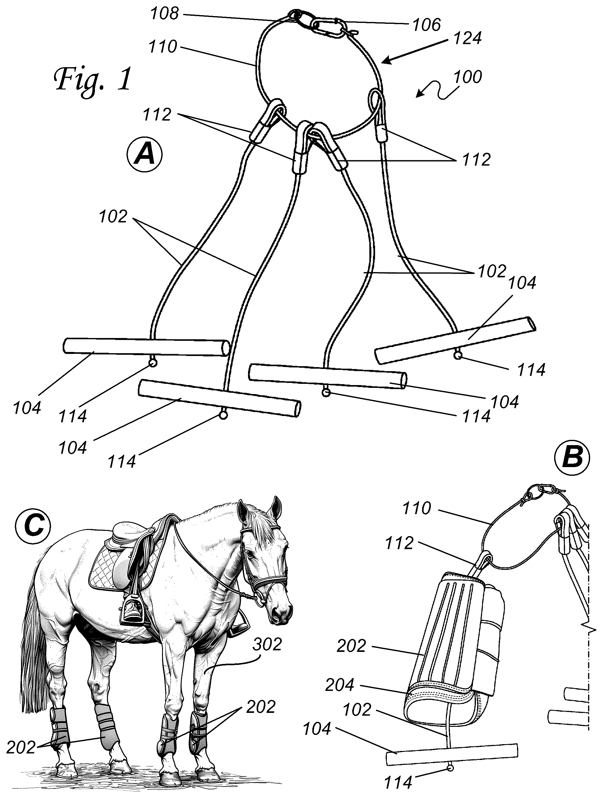 Patent US12396438 Figure 1 – Horse boot dryer