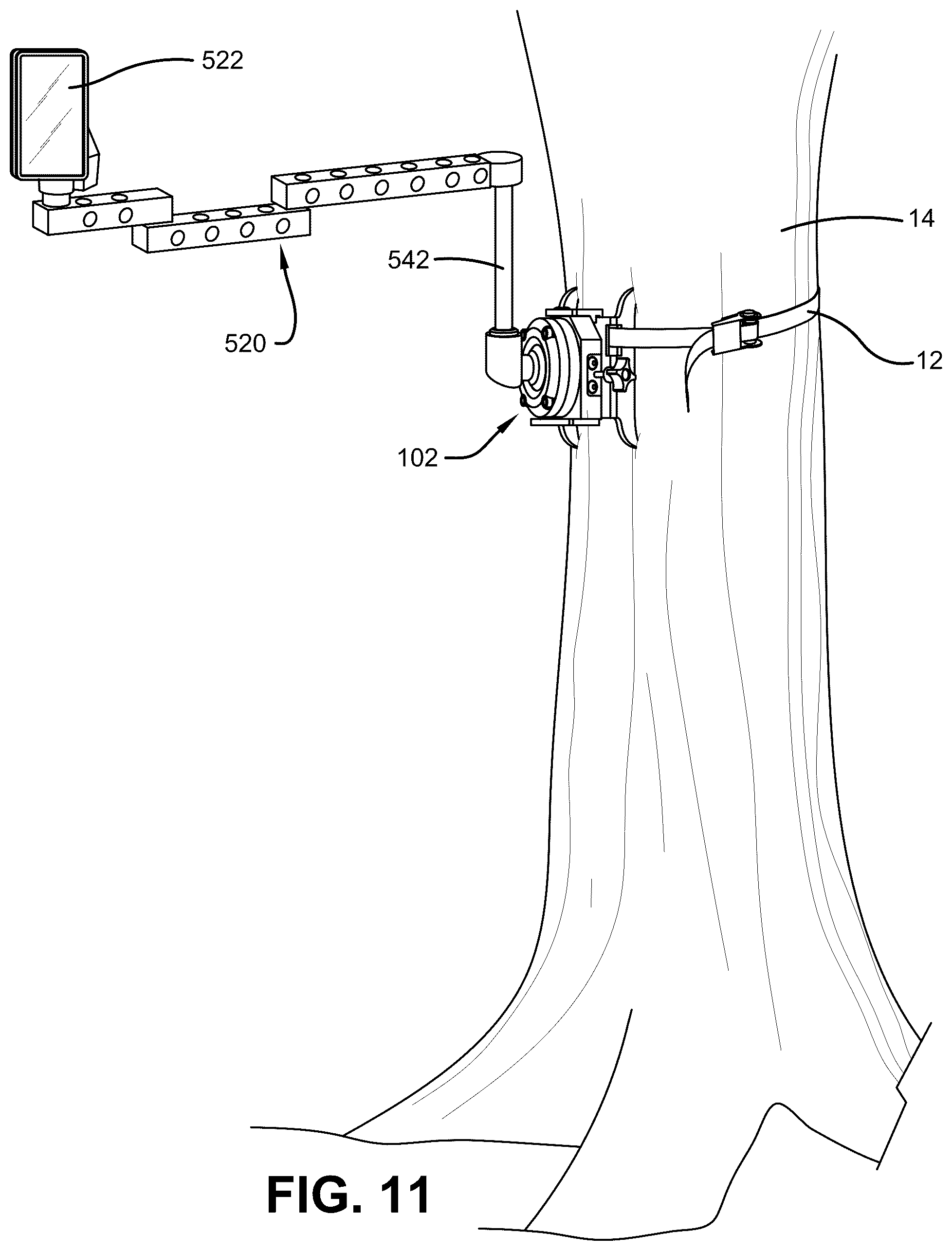 Patent US12396452 Figure 11 – Mounting brackets and utility mount