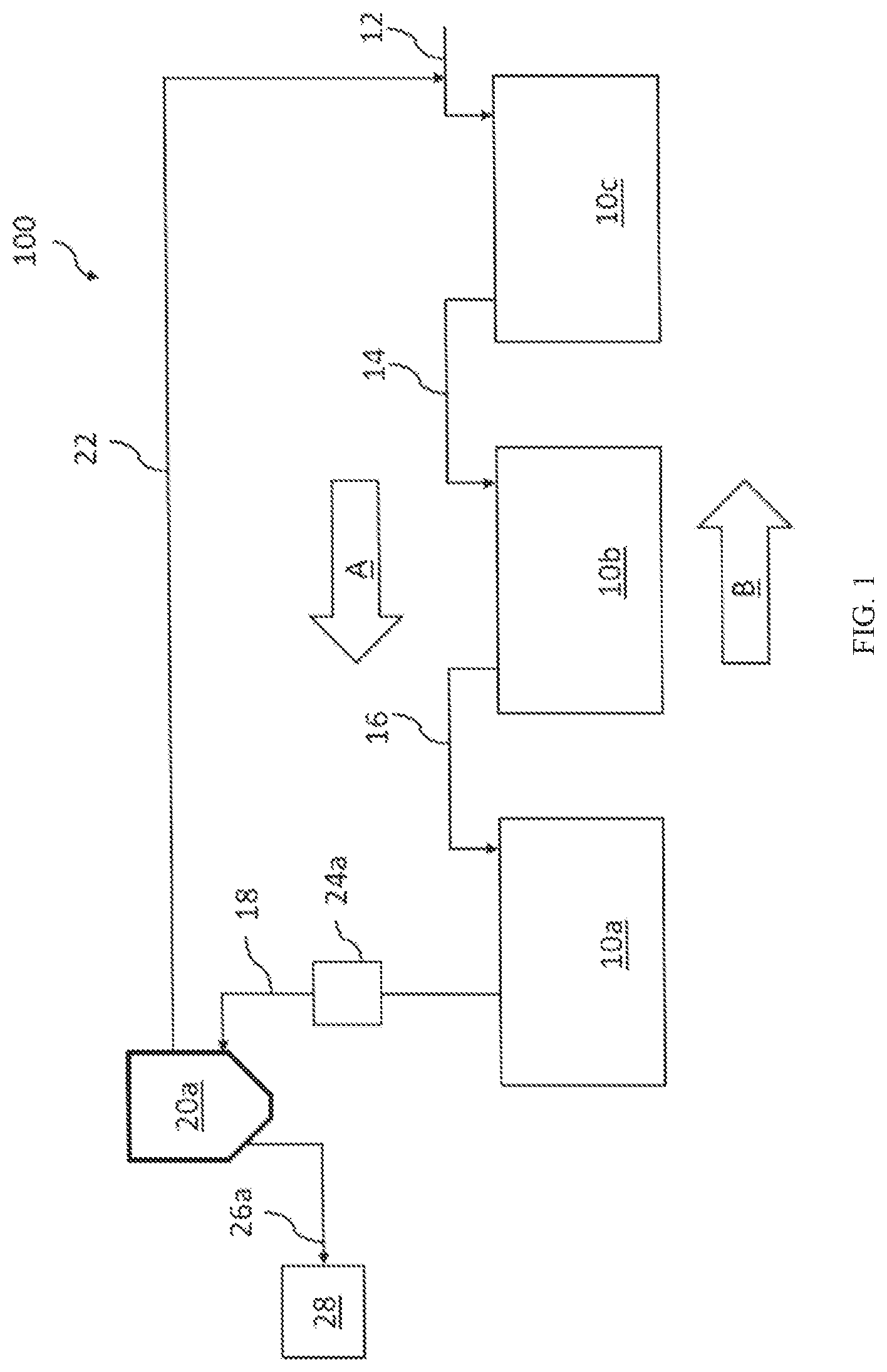 Patent US12396466 Figure 1 – Removal of insolubles from aqueous streams used in food processing
