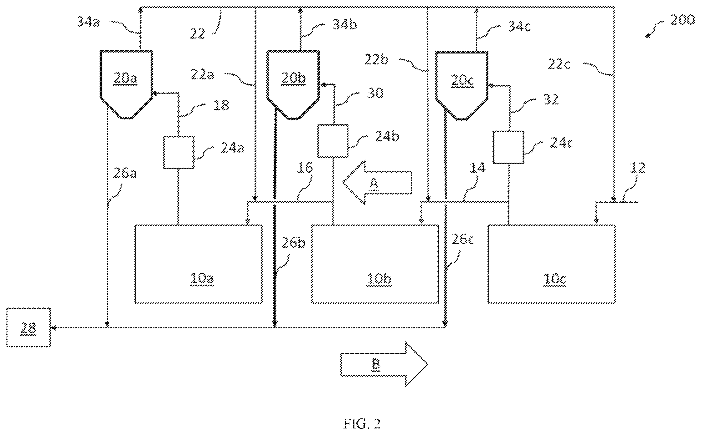 Patent US12396466 Figure 2 – Removal of insolubles from aqueous streams used in food processing