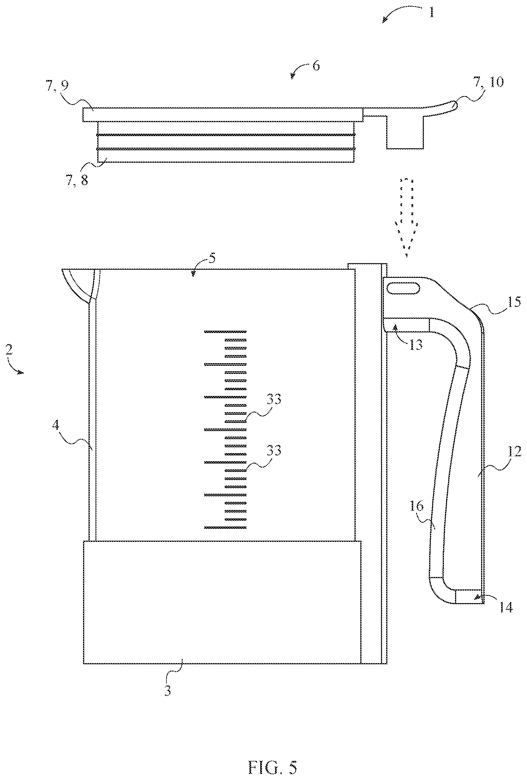 Patent US12396467 Figure 5 – Herbal infusion and decarboxylation device