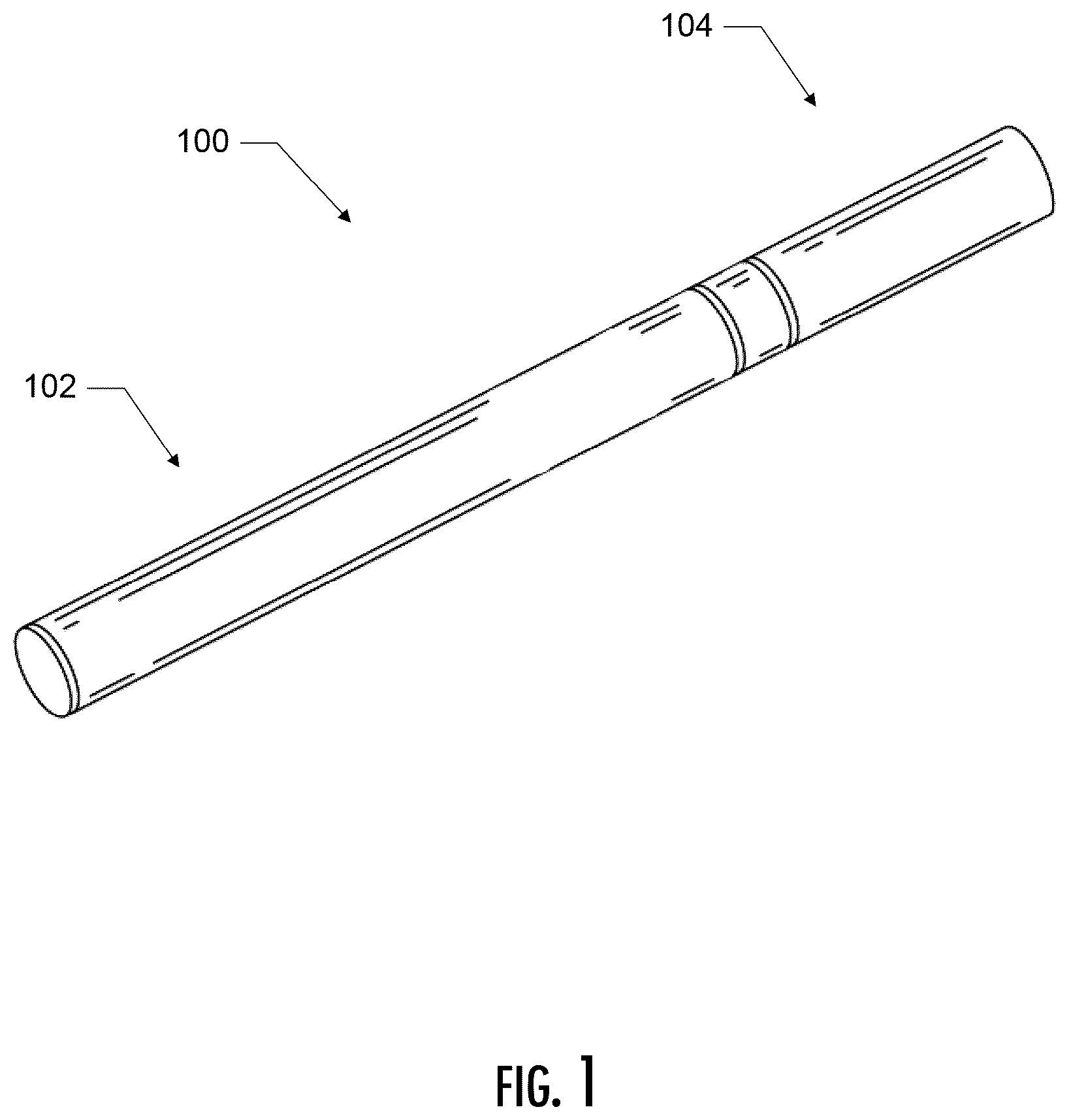 Patent US12396480 Figure 1 – Reservoir configuration for aerosol delivery device