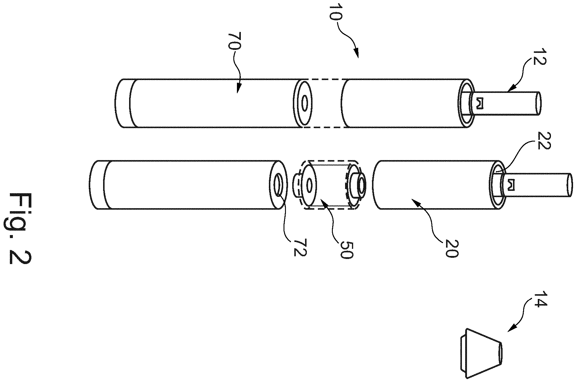 Patent US12396483 Figure 2 – Aerosol-generating device with sensorial media cartridge
