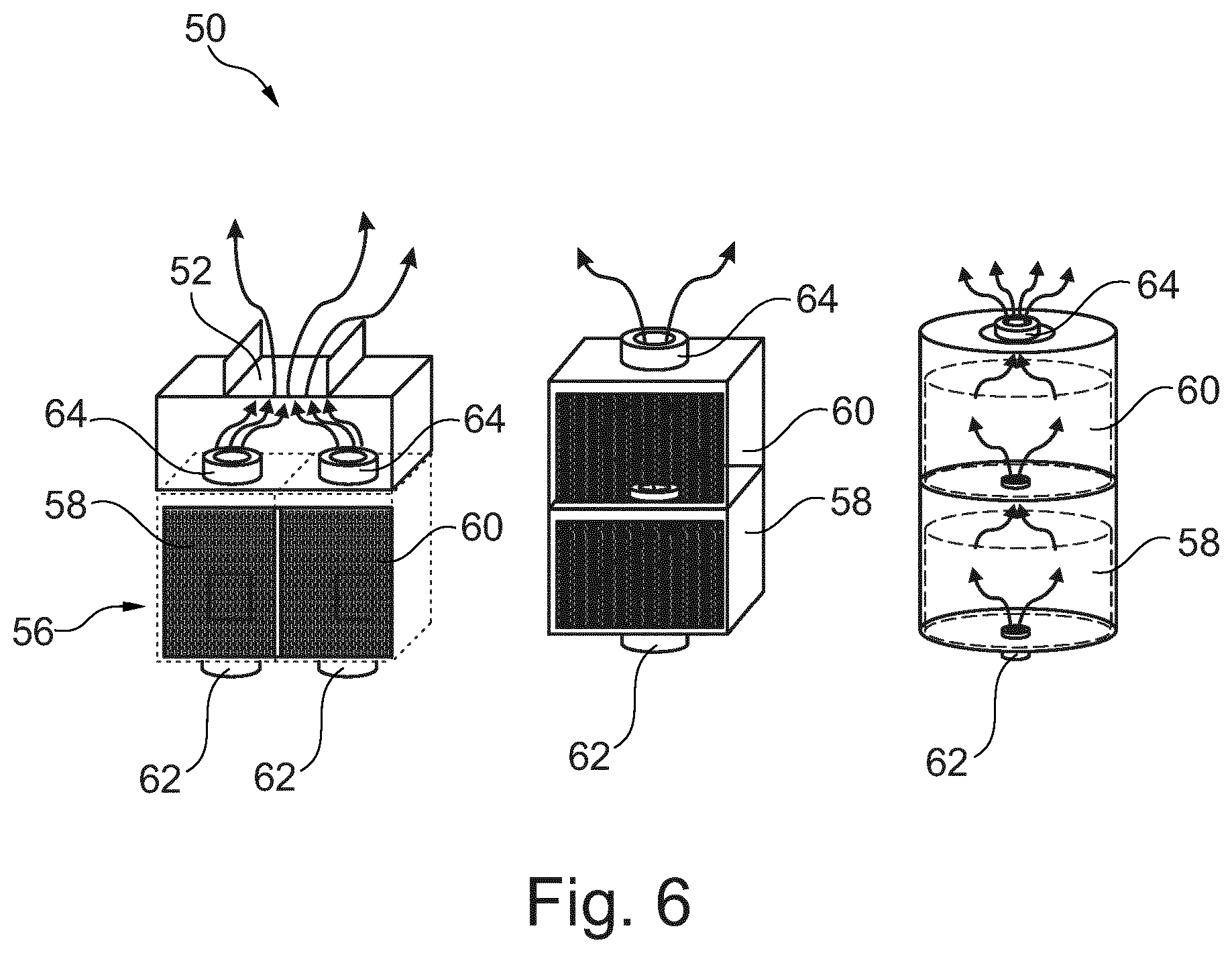 Patent US12396483 Figure 6 – Aerosol-generating device with sensorial media cartridge