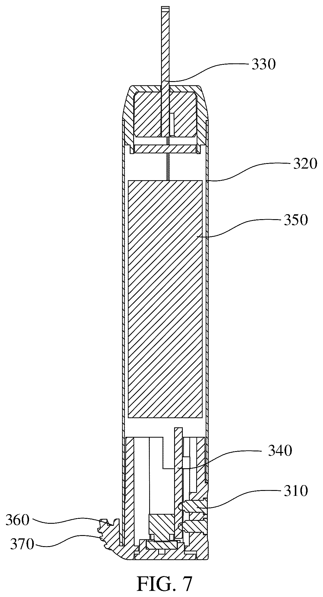 Patent US12396485 Figure 6 – Electronic atomizer