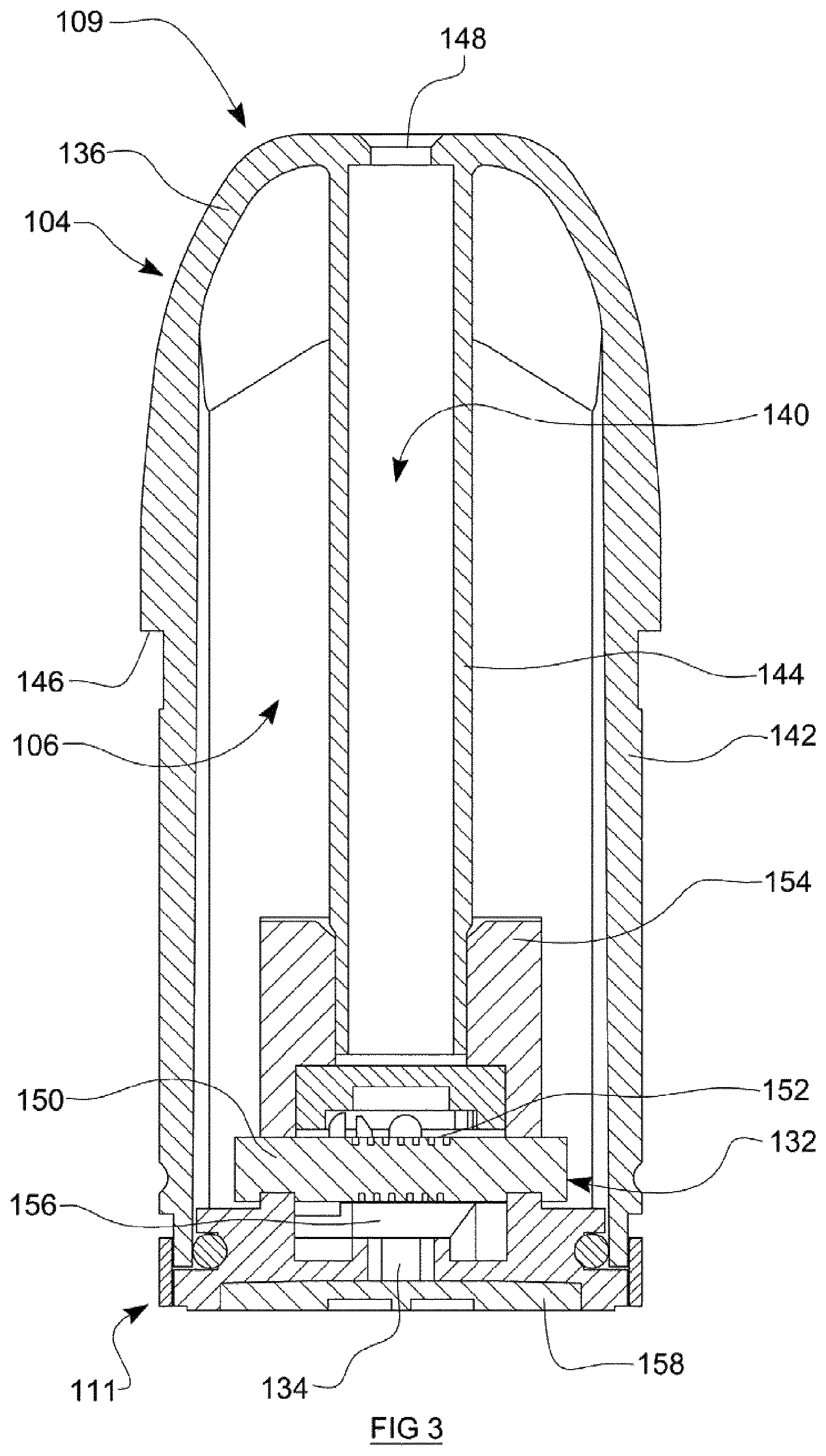 Patent US12396491 Figure 3 – Smoking substitute device/system